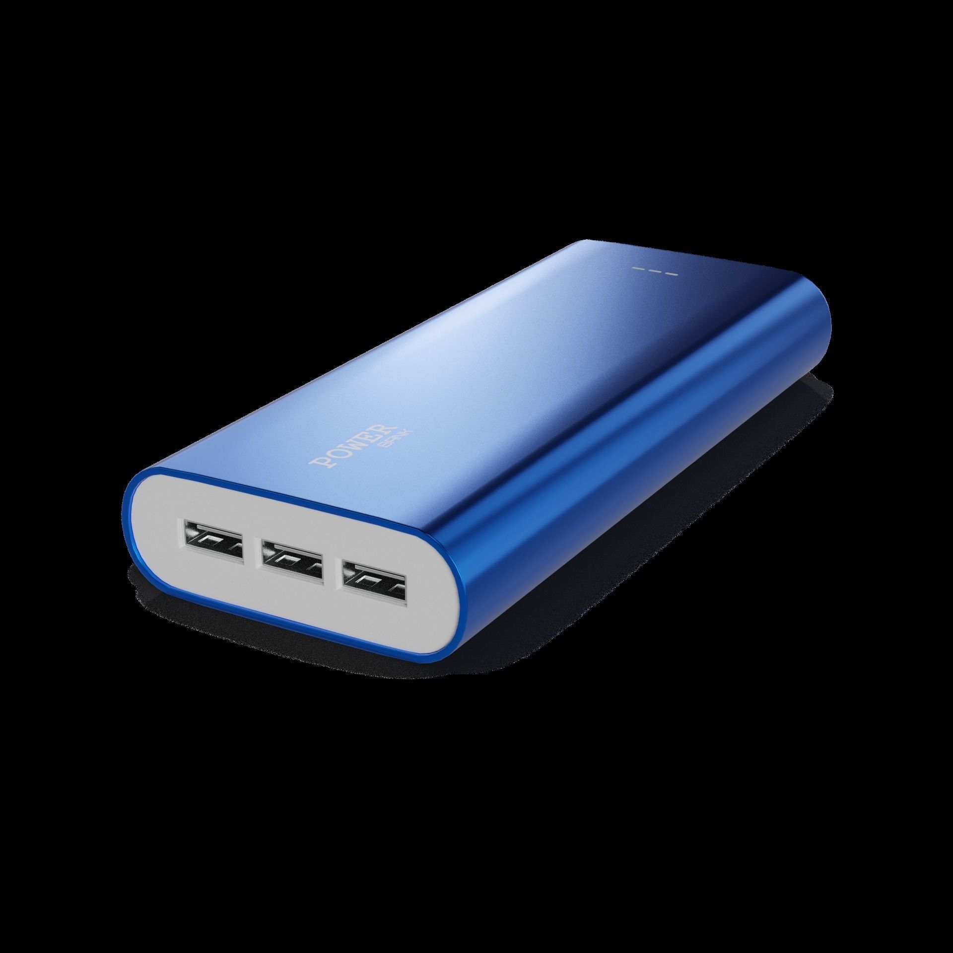 Personal electronic devices and accessories Portable Power Bank Low-poly 3D model_1