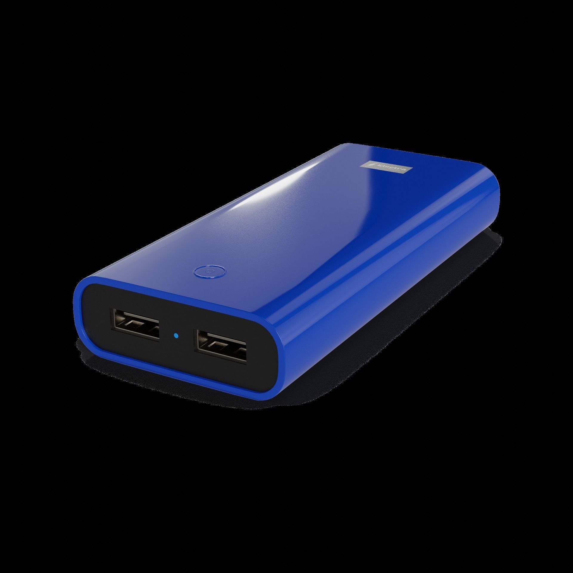 Electronic devices and accessories Power Bank Low-poly 3D model_1