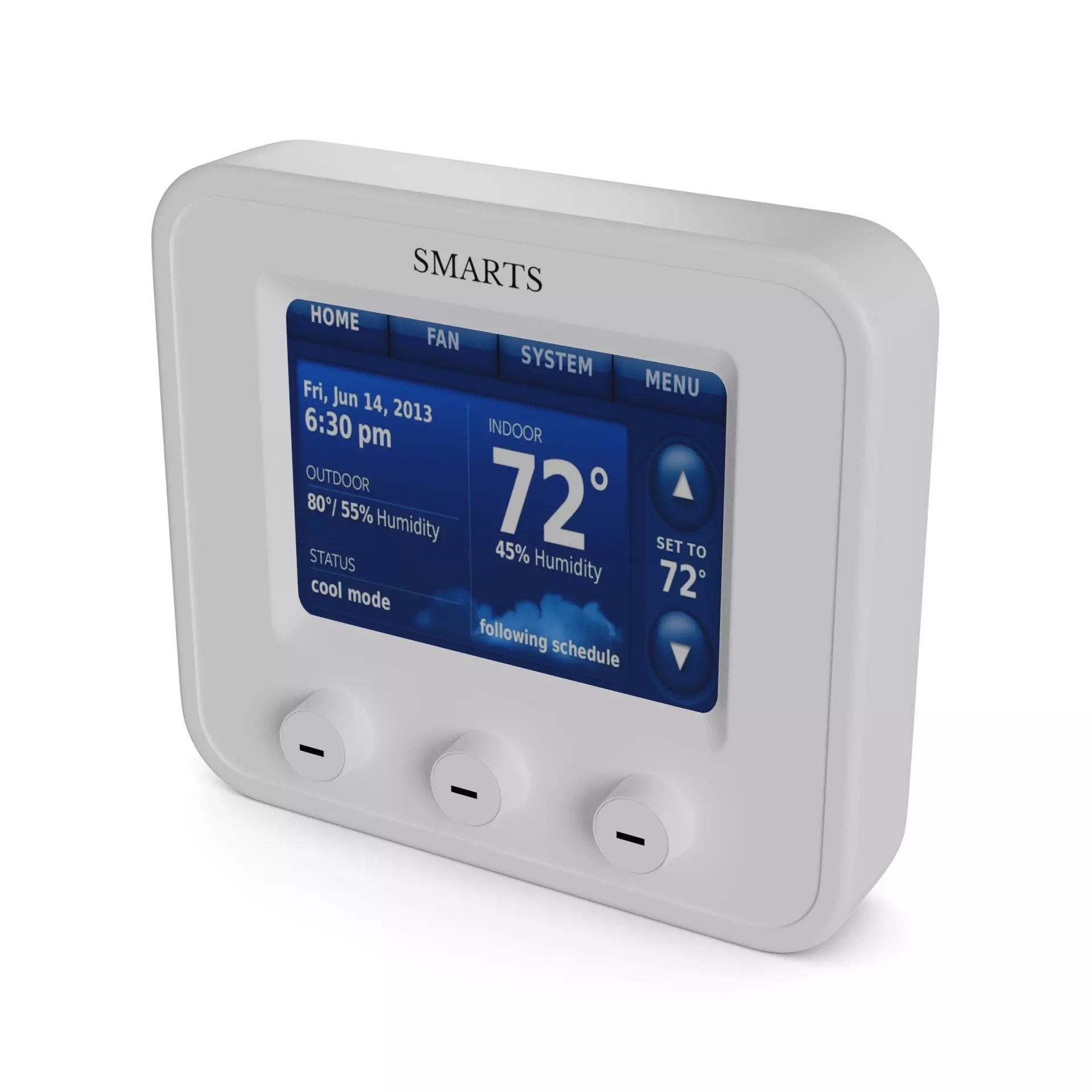 Electronic devices and accessories Smart Thermostat 3D model_0