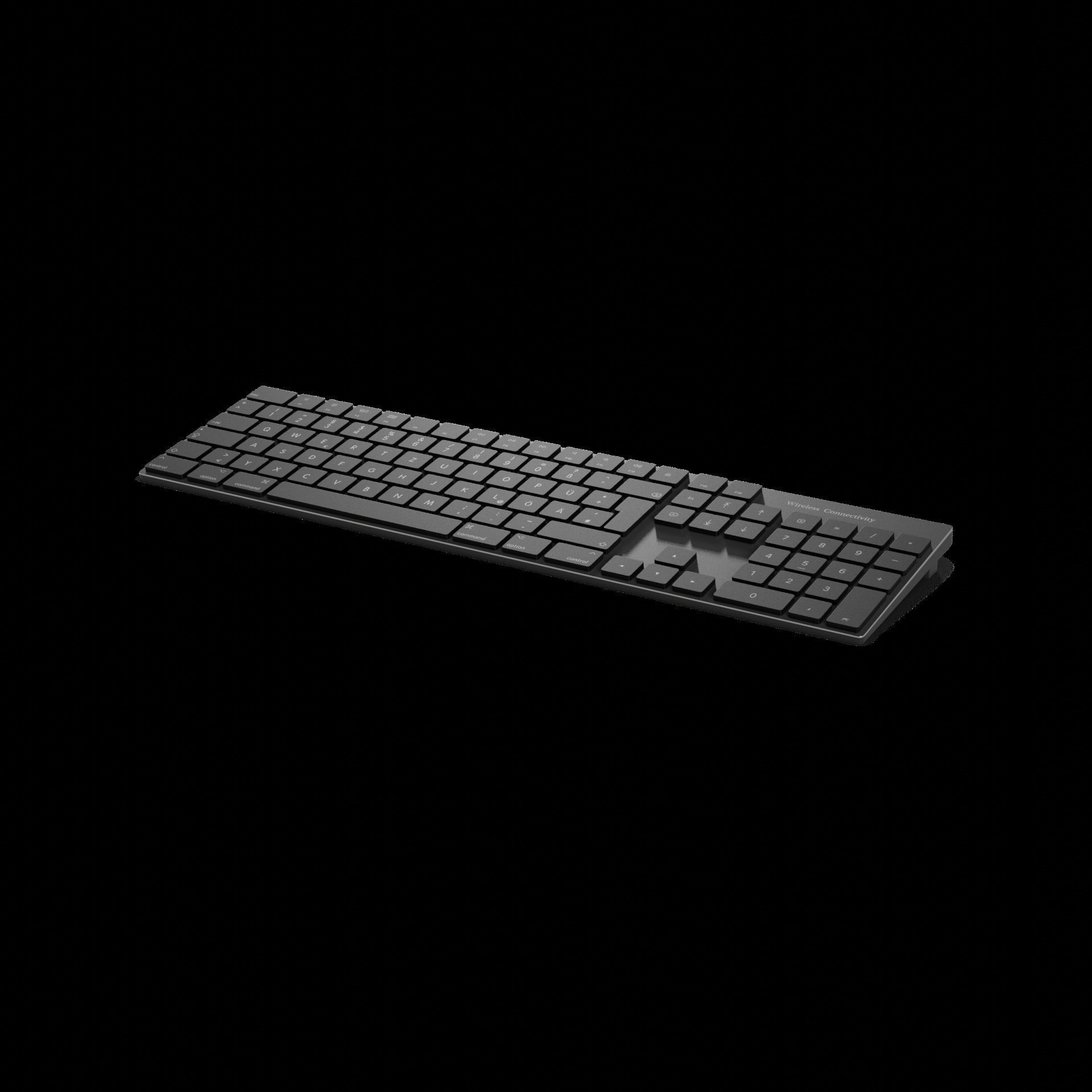Electronic devices and accessories Wireless Keyboard 3D model_1