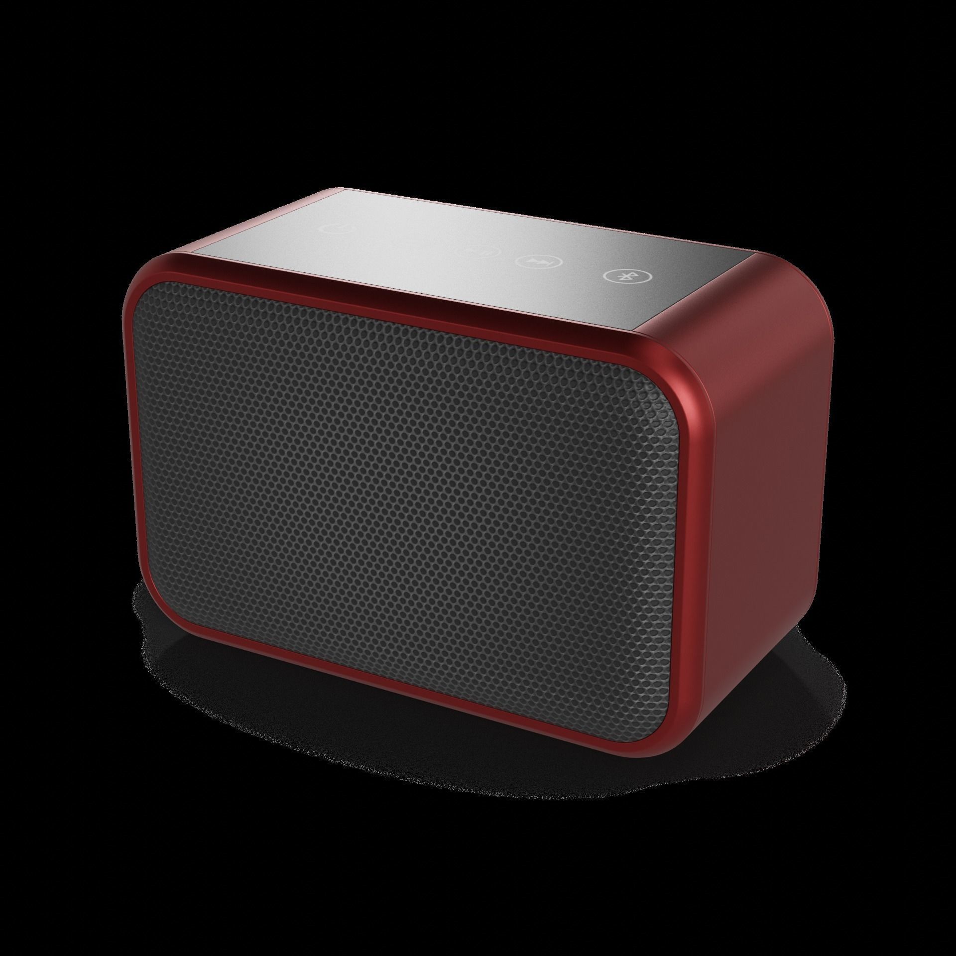 Electronic devices and accessories Portable Bluetooth Speaker Low-poly 3D model_1