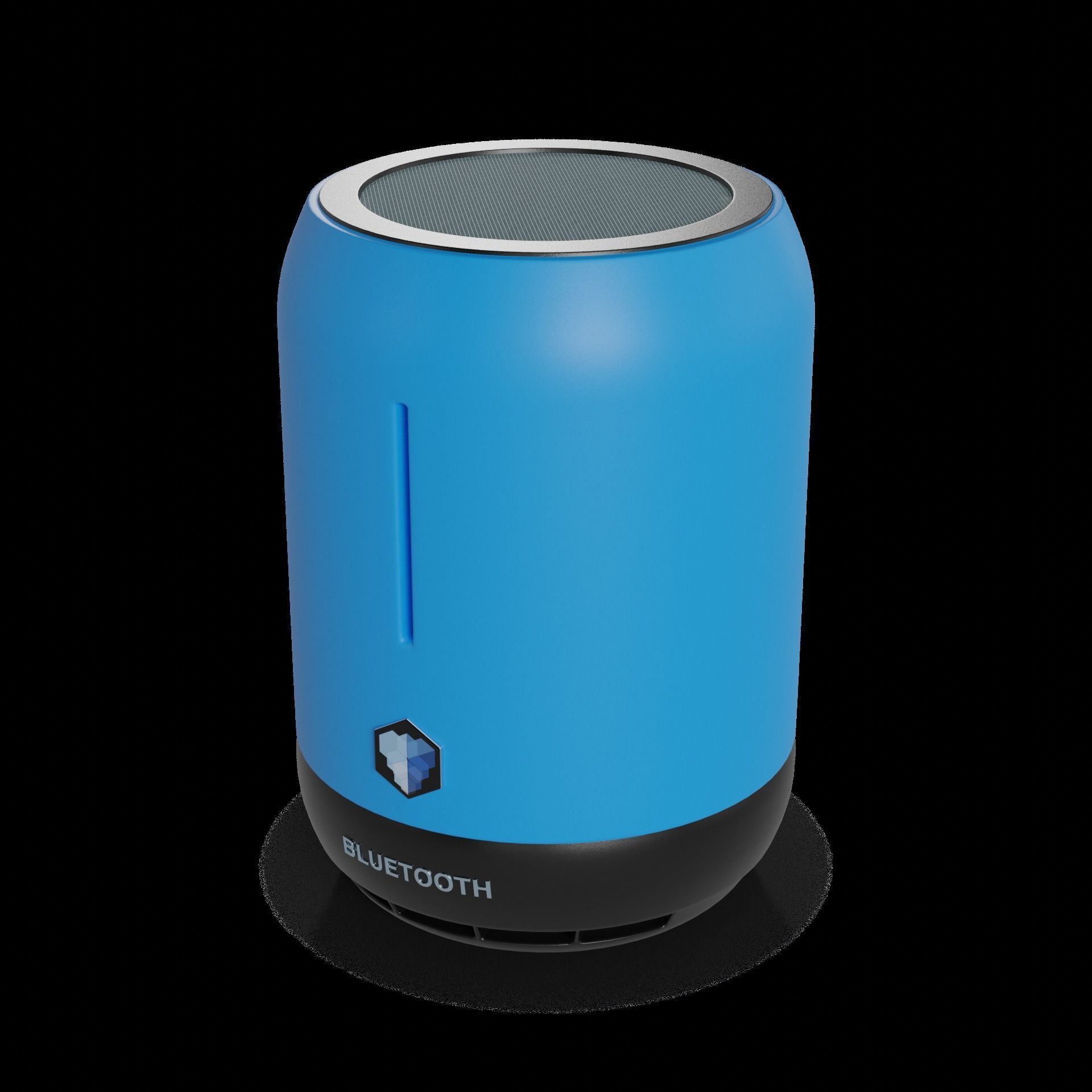 Electronic devices and accessories Bluetooth Speaker Low-poly 3D model_1