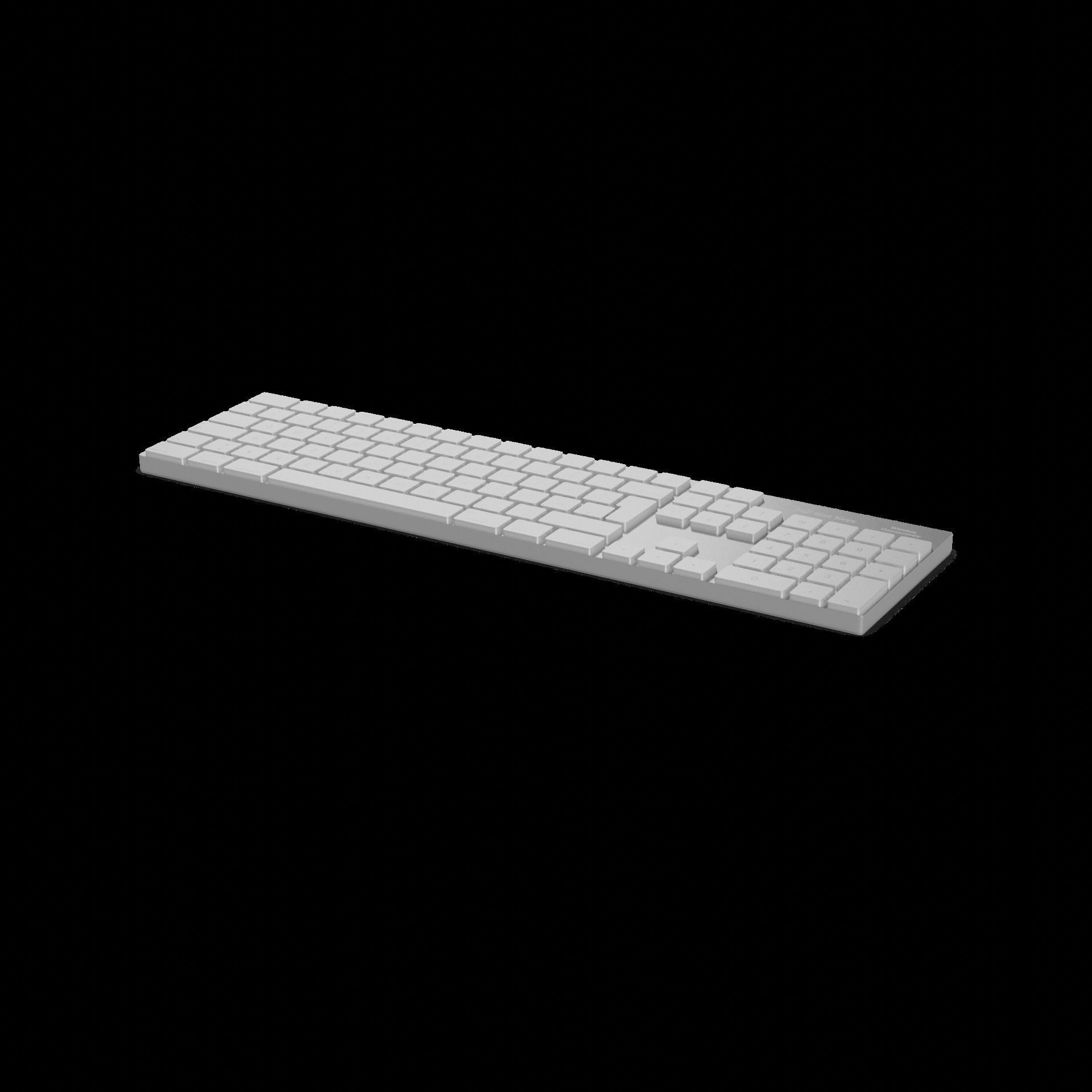Electronic devices and accessories Wireless Keyboard 3D model_1