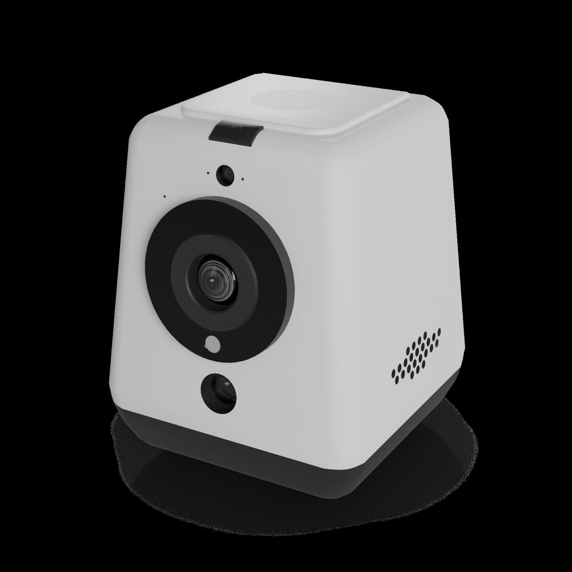 Electronic devices and accessories Smart Home Security Camera Low-poly 3D model_1