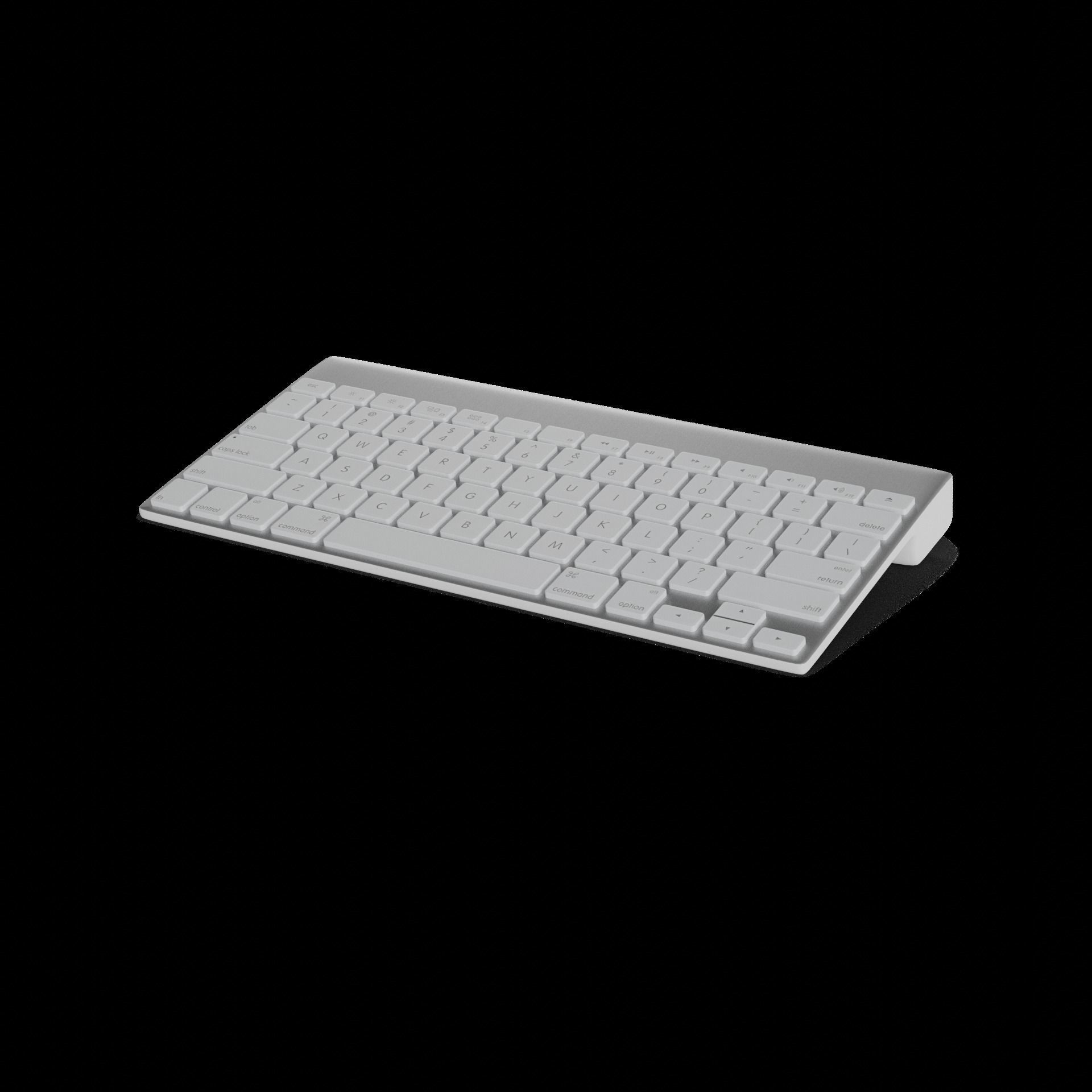 Electronic devices and accessories Bluetooth Keyboard 3D model_1