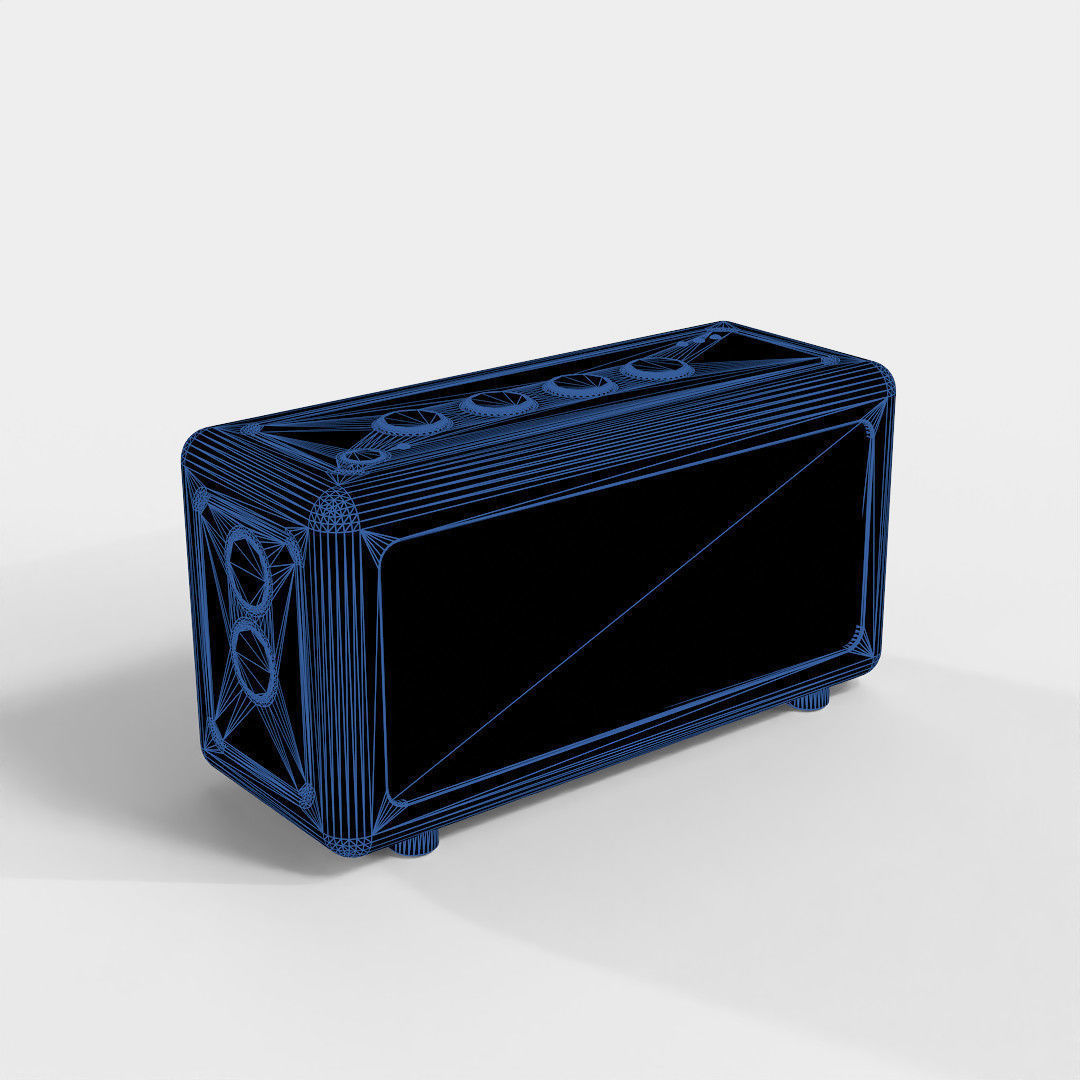Electronic devices and accessories Bluetooth Speaker Low-poly 3D model_8