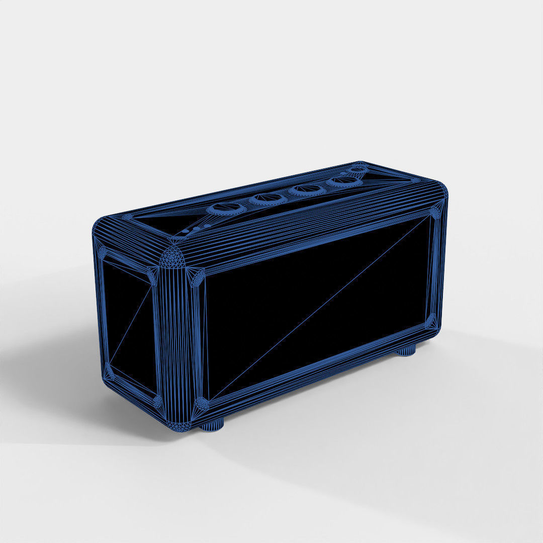 Electronic devices and accessories Bluetooth Speaker Low-poly 3D model_10