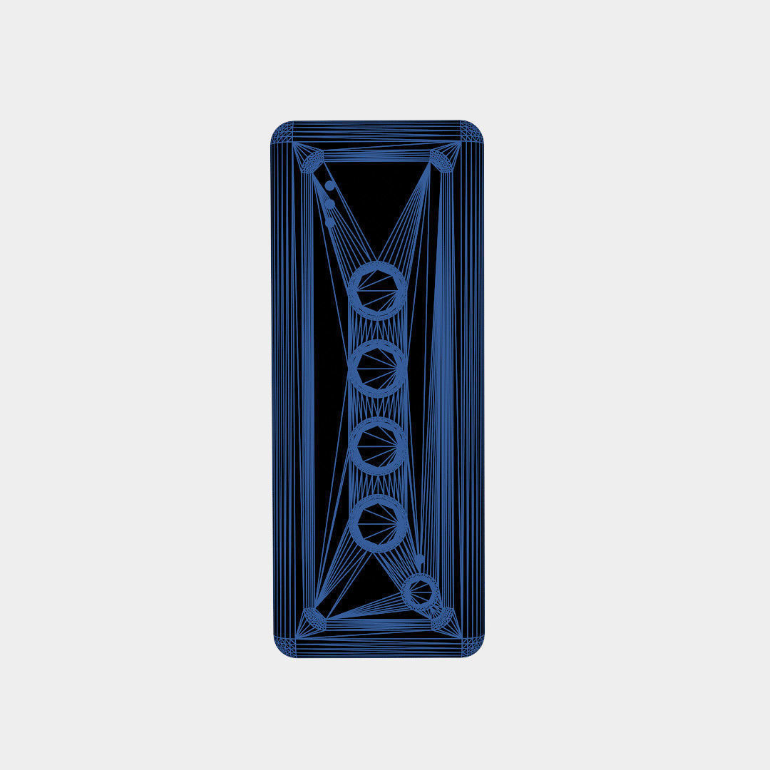 Electronic devices and accessories Bluetooth Speaker Low-poly 3D model_12