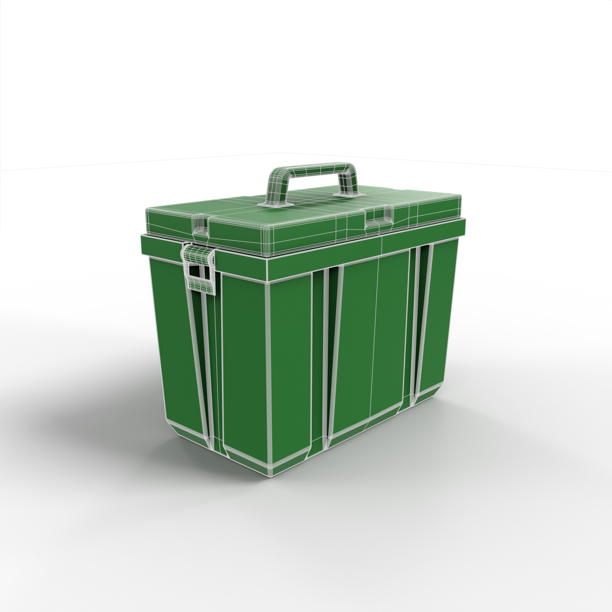 Furniture Outdoor storages Garden Storage Box Low-poly 3D model_5