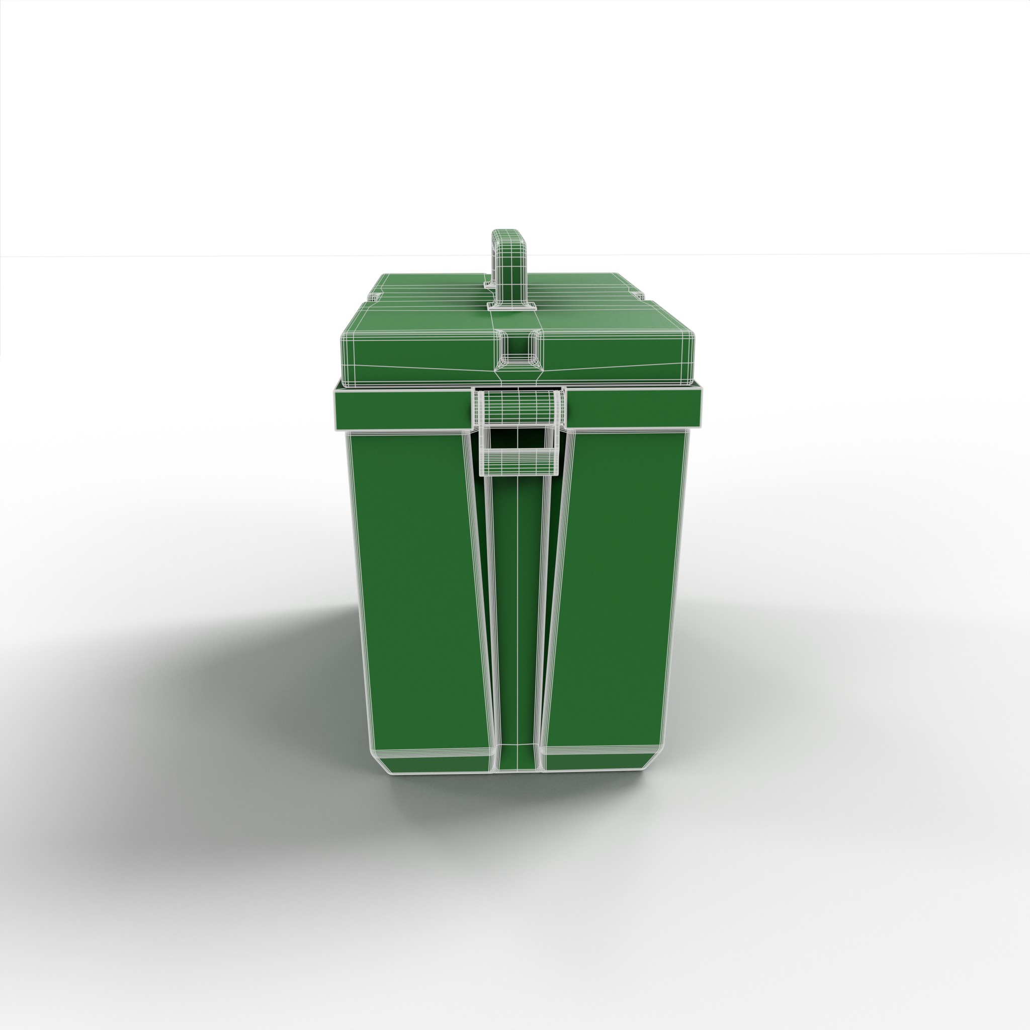 Furniture Outdoor storages Garden Storage Box Low-poly 3D model_7