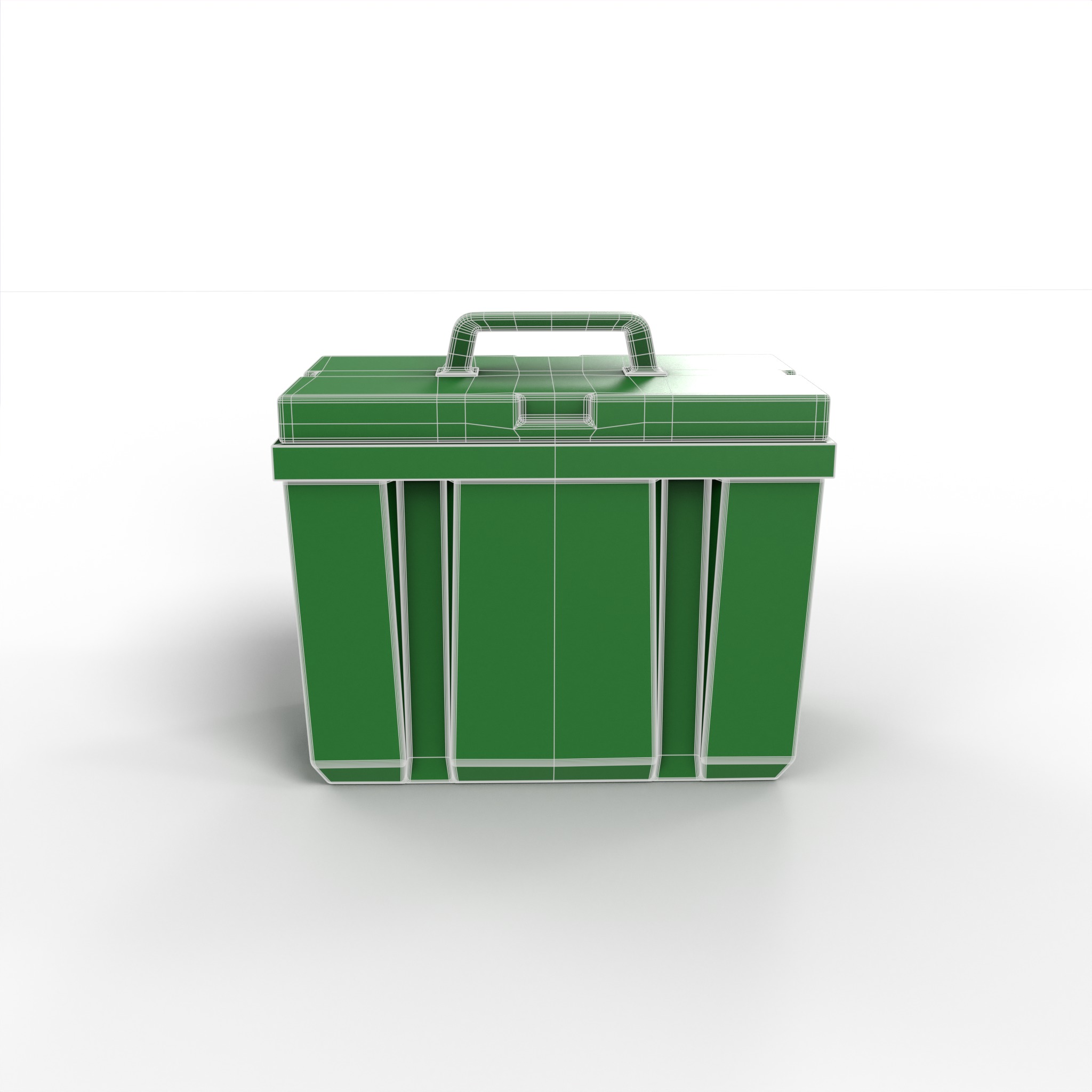 Furniture Outdoor storages Garden Storage Box Low-poly 3D model_6