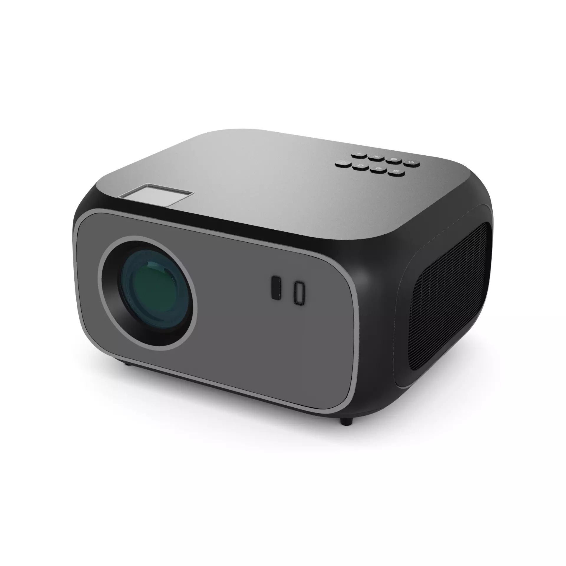 Electronic devices and accessories Portable Bluetooth Projector 3D model_2
