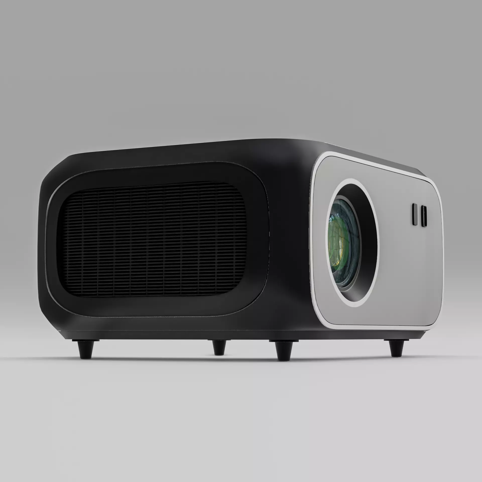 Electronic devices and accessories Portable Bluetooth Projector 3D model_1