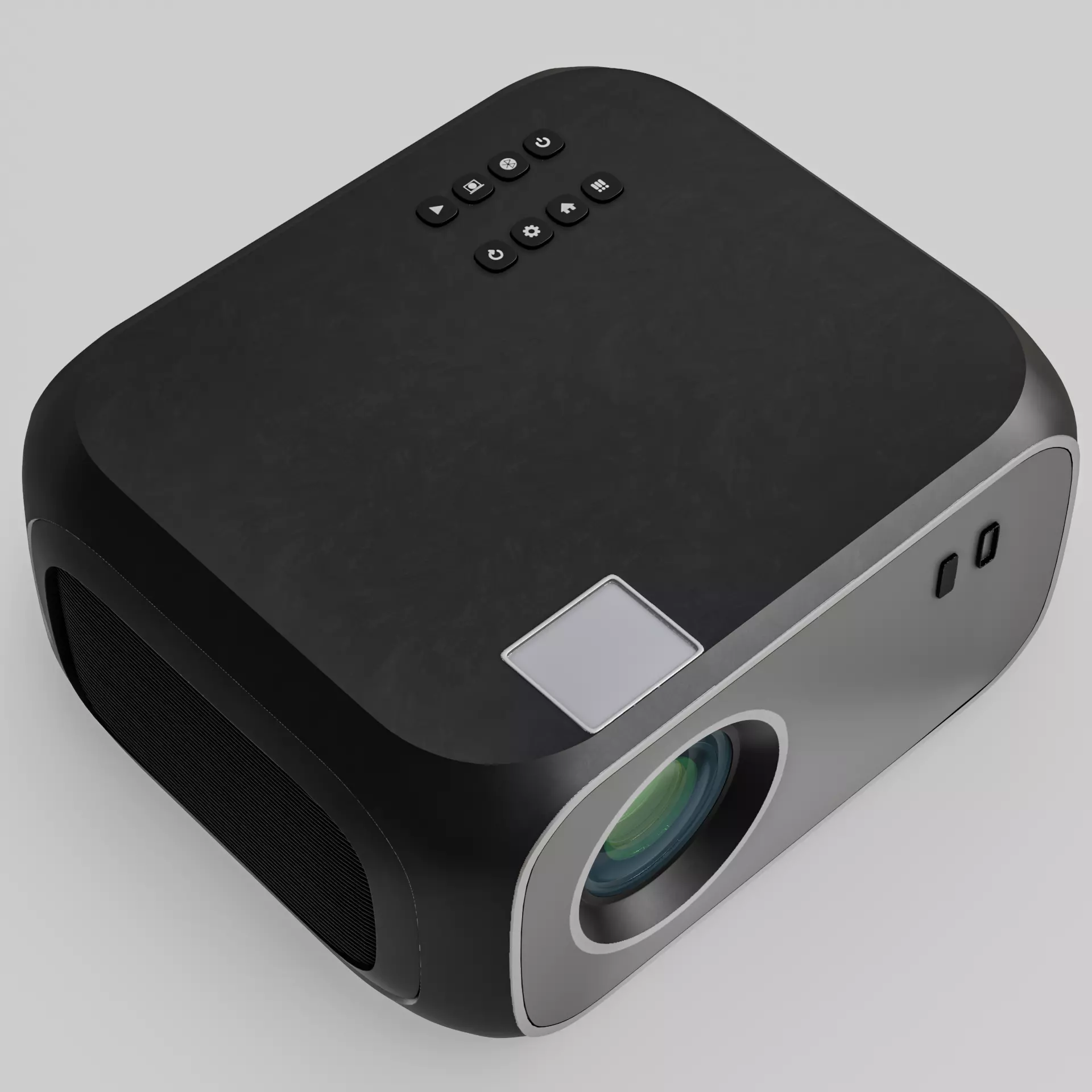 Electronic devices and accessories Portable Bluetooth Projector 3D model_5