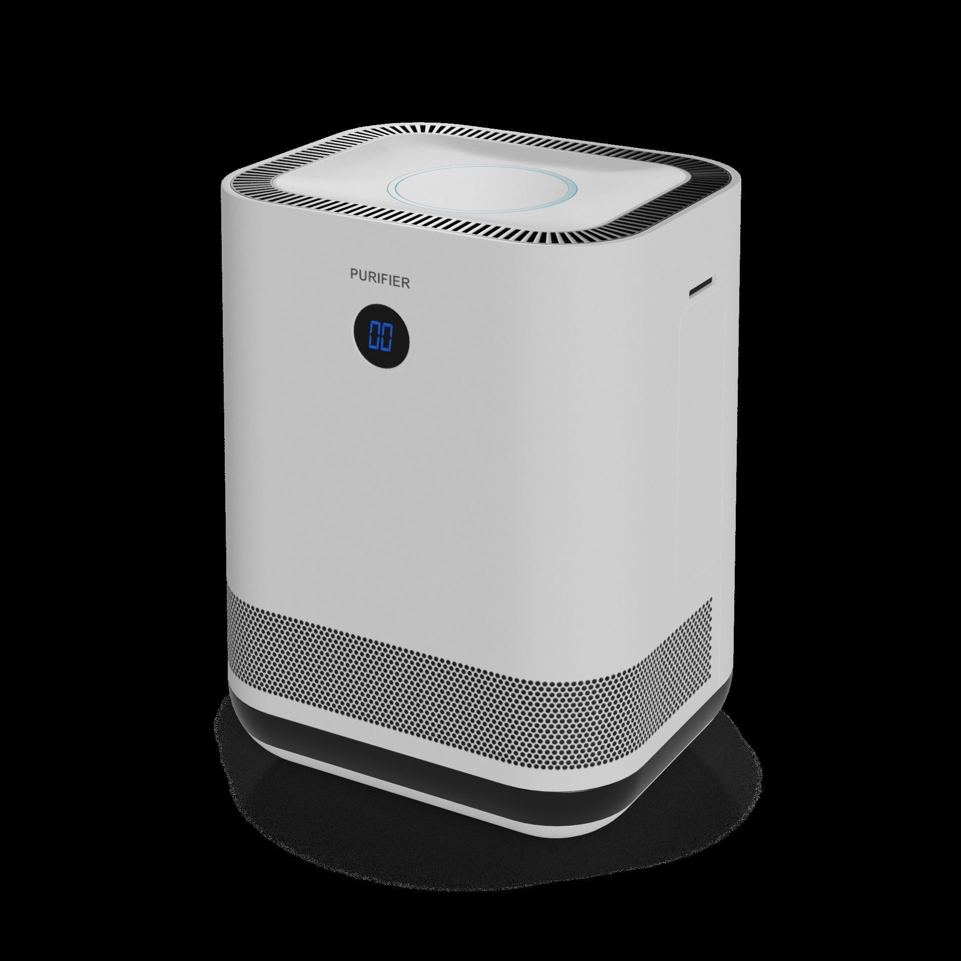 Electronic devices and accessories Air Purifier Low-poly 3D model_1