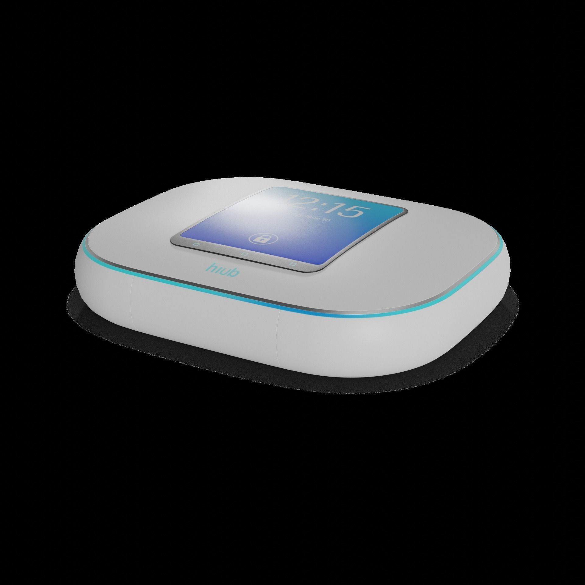 Electronic devices and accessories Smart Home Hub Low-poly 3D model_1