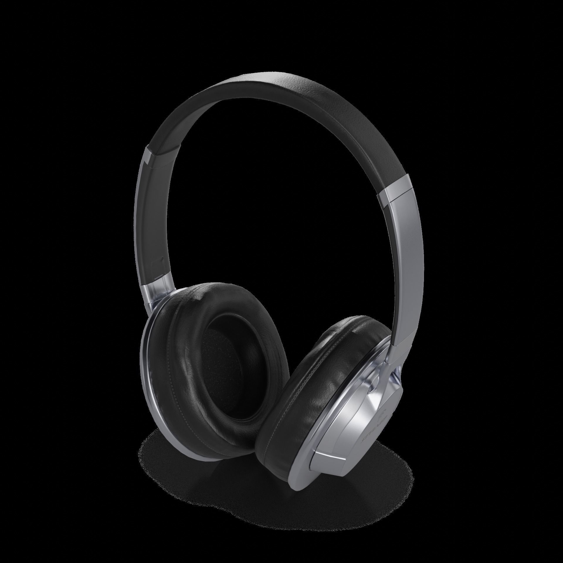 Electronic devices and accessories Wireless Headphones Low-poly 3D model_1