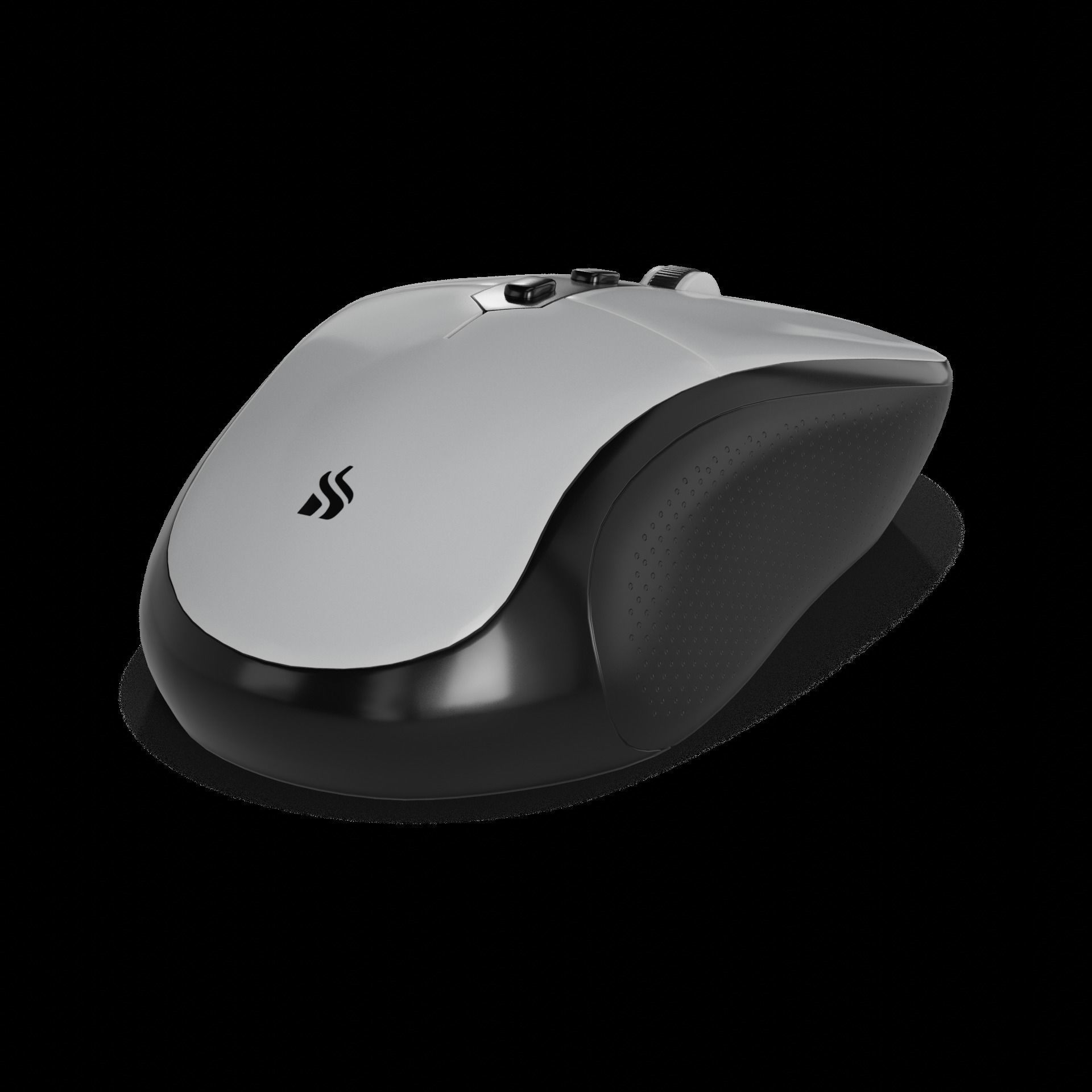 Electronic devices and accessories Wireless Mouse Low-poly 3D model_1