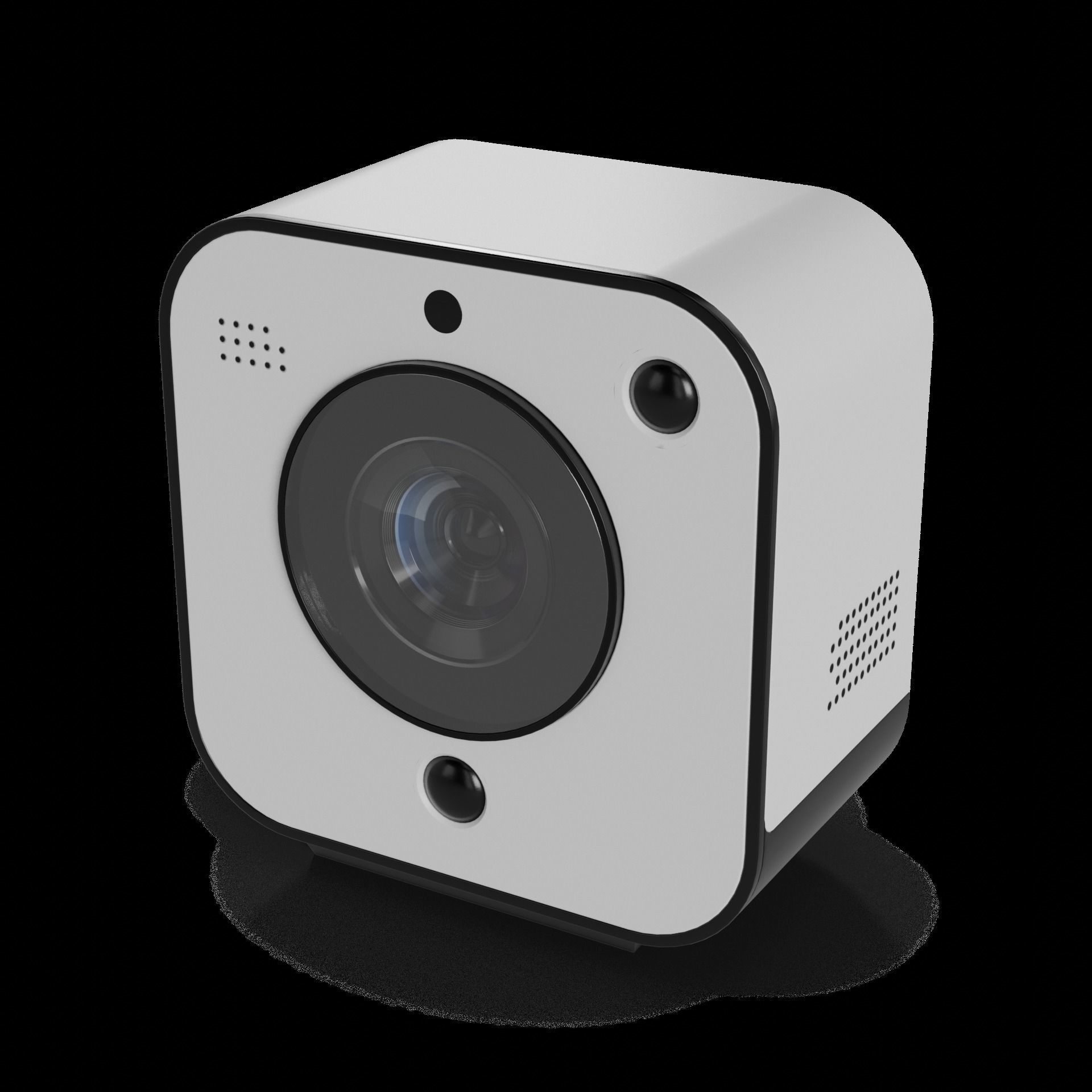 Electronic devices and accessories Smart Home Security Camera Low-poly 3D model_1