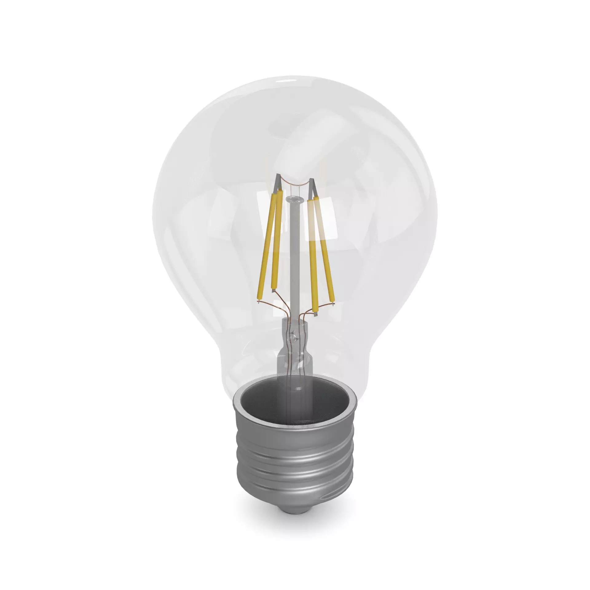 Light bulbs Dimmable LED Light Bulb Low-poly 3D model_0