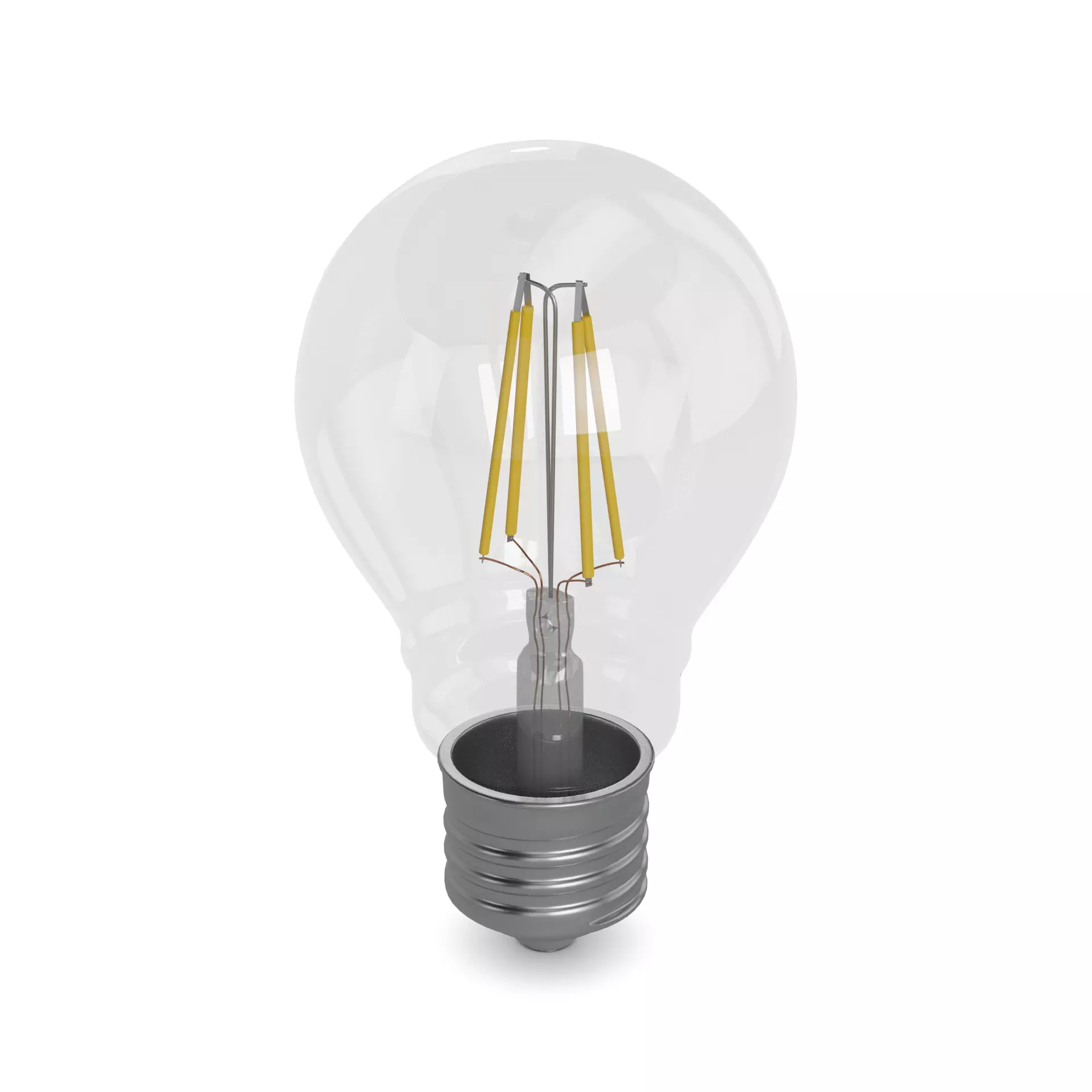 Light bulbs Long-Life Incandescent Bulb Low-poly 3D model