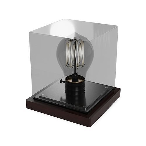 Light bulbs Vintage Edison Light Bulb Low-poly 3D model
