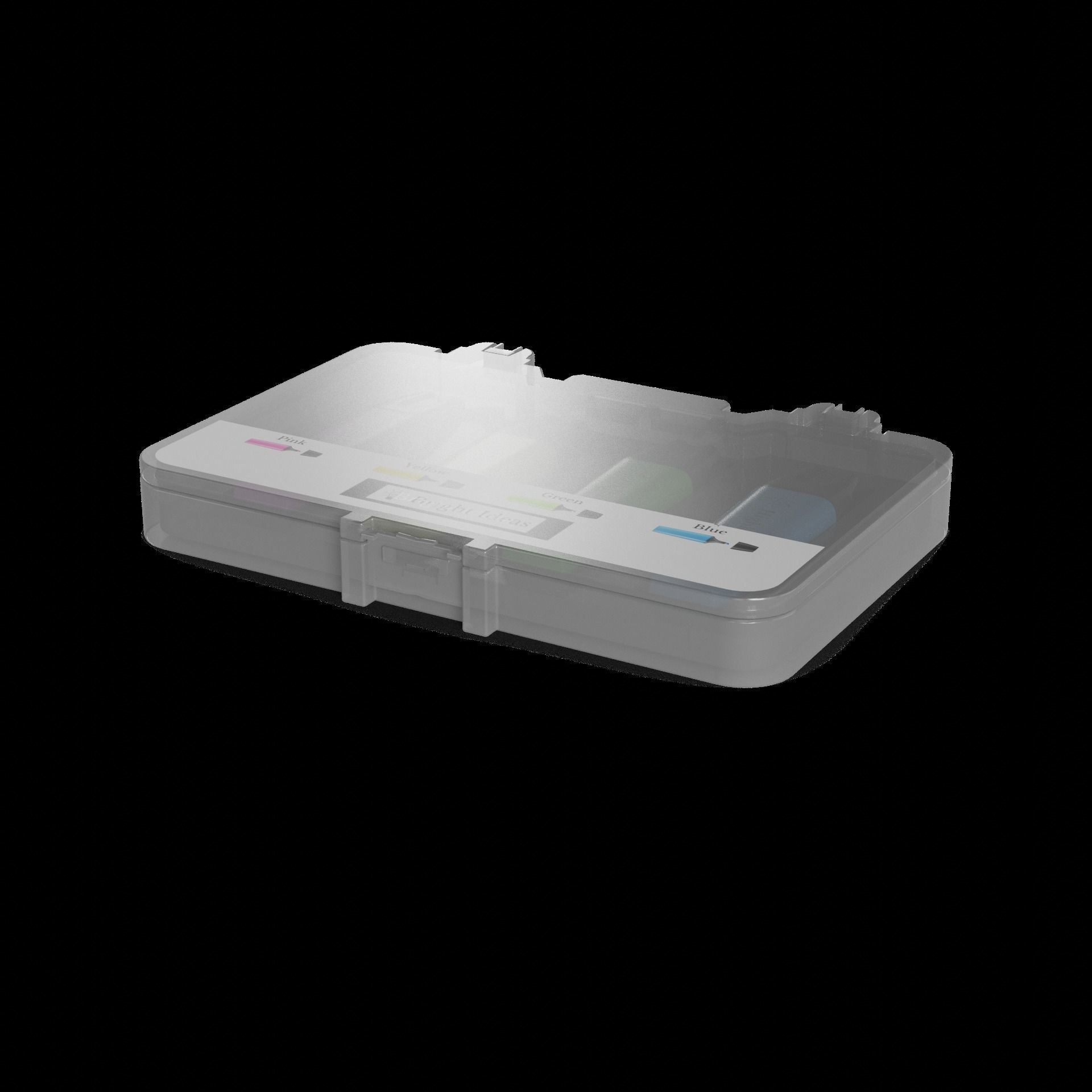 Other stationery Highlighter Set 3D model_1