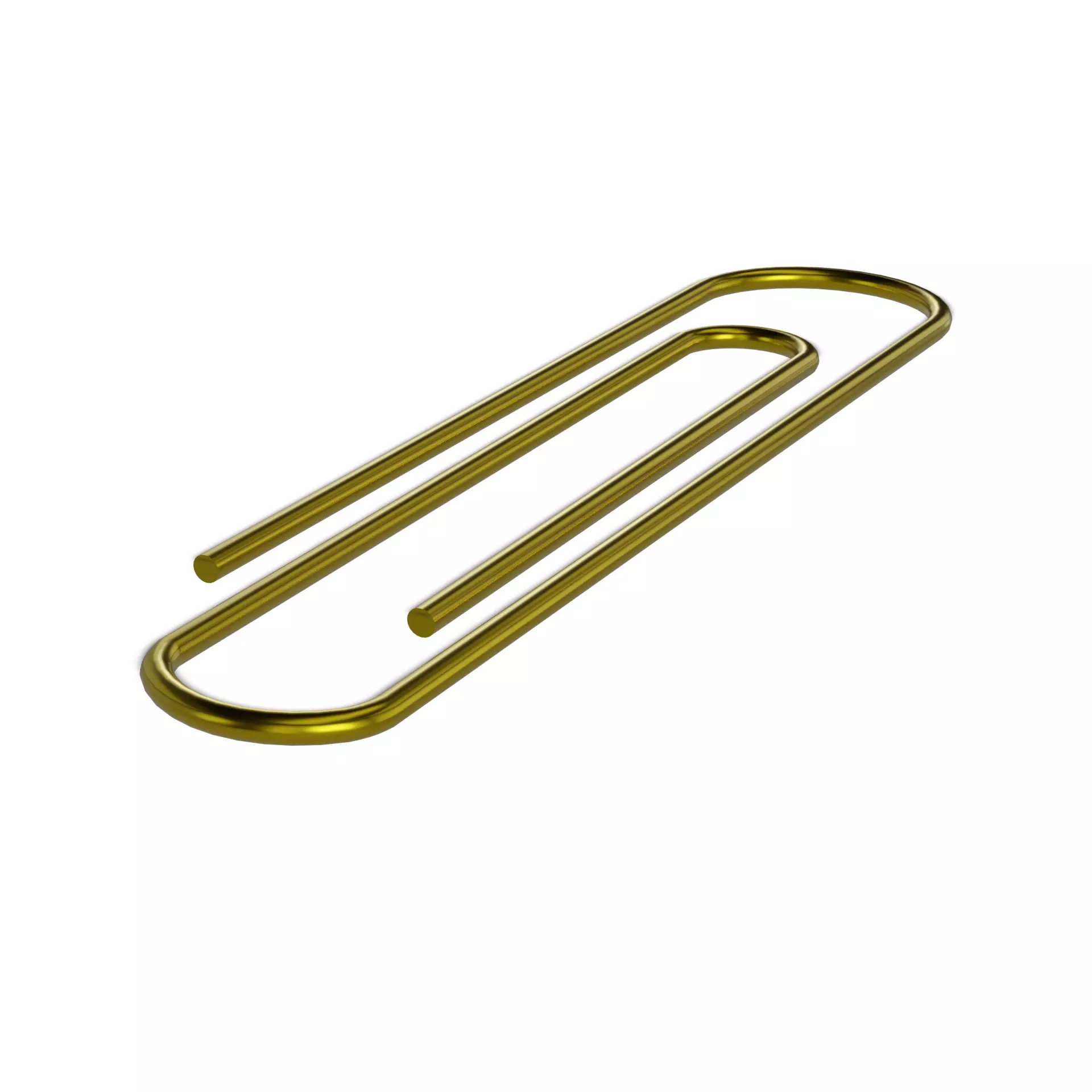 Other stationery Paper Clips Low-poly 3D model_0