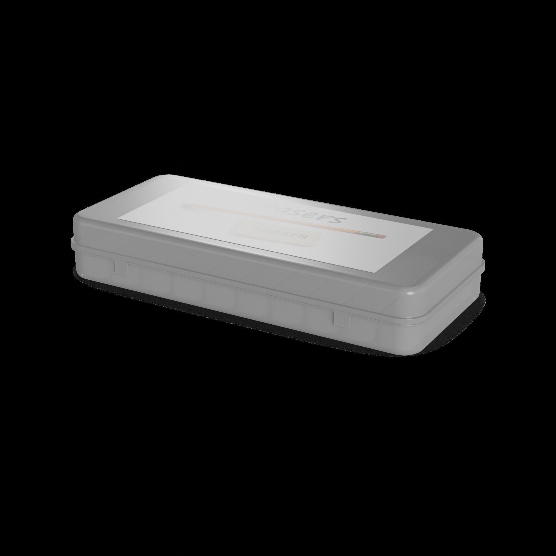 Other stationery Erasers Low-poly 3D model_1