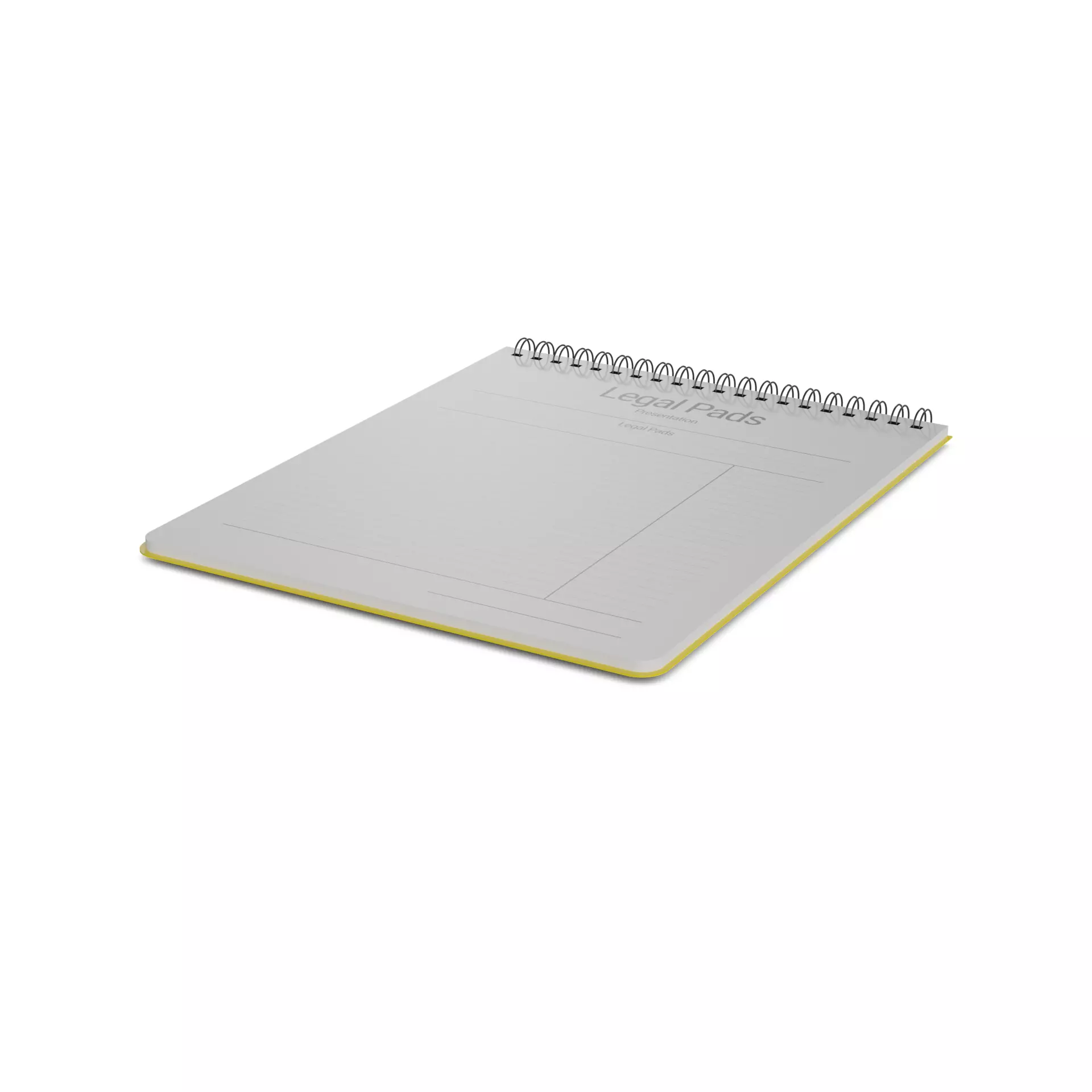 Paper paper products Legal Pads Low-poly 3D model