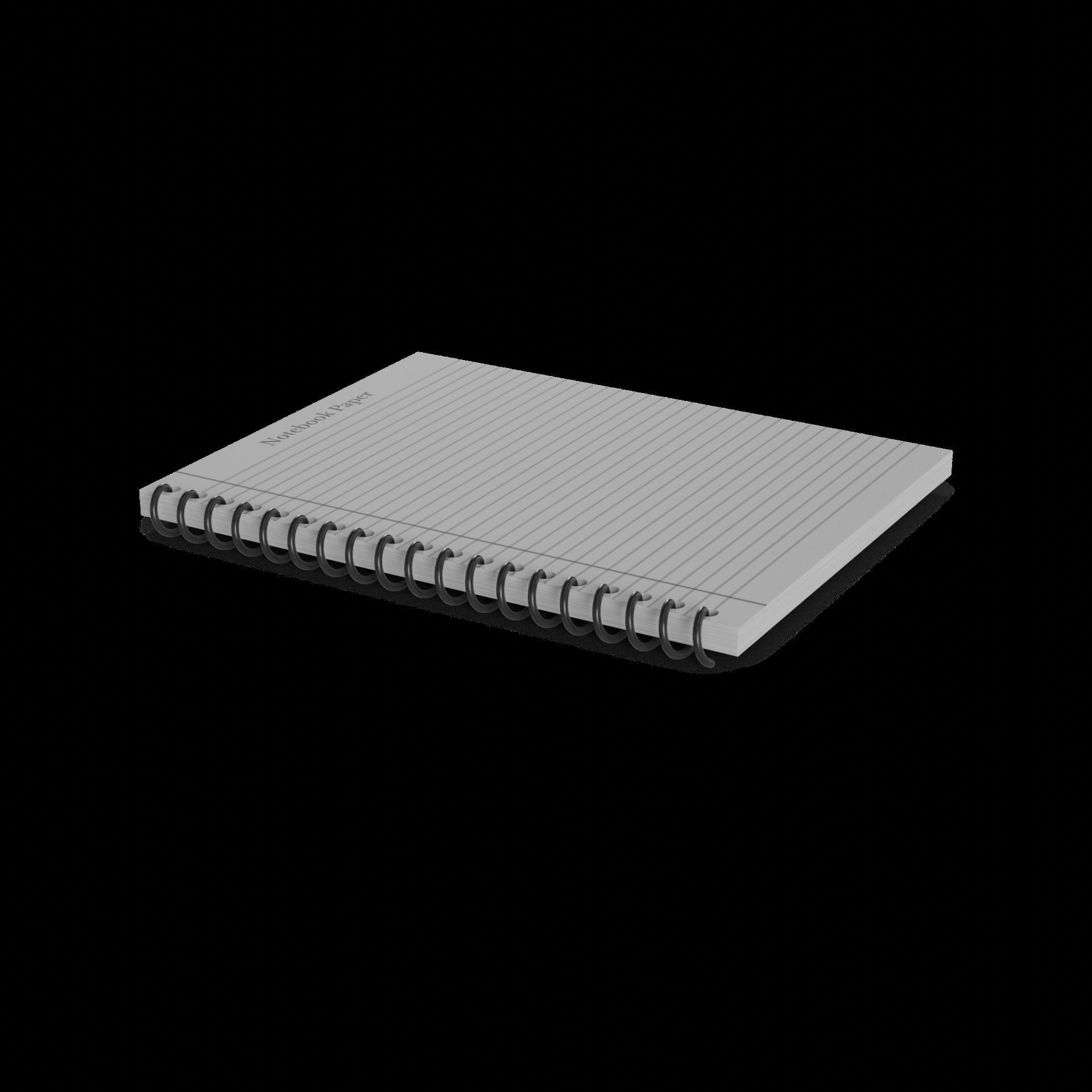 Paper paper products Notebook Paper Low-poly 3D model_1