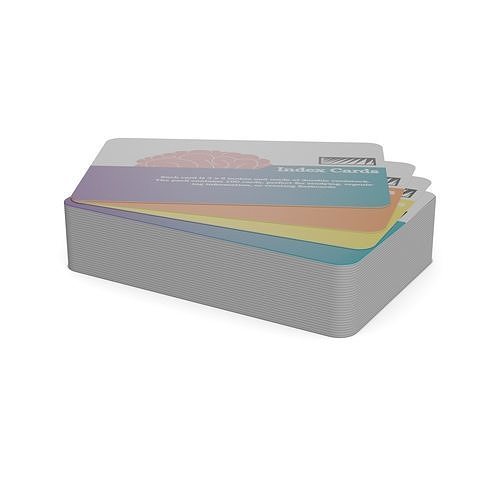 Paper paper products Index Cards Low-poly 3D model