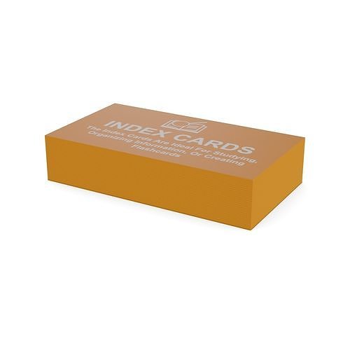 Paper paper products Index Cards Low-poly 3D model
