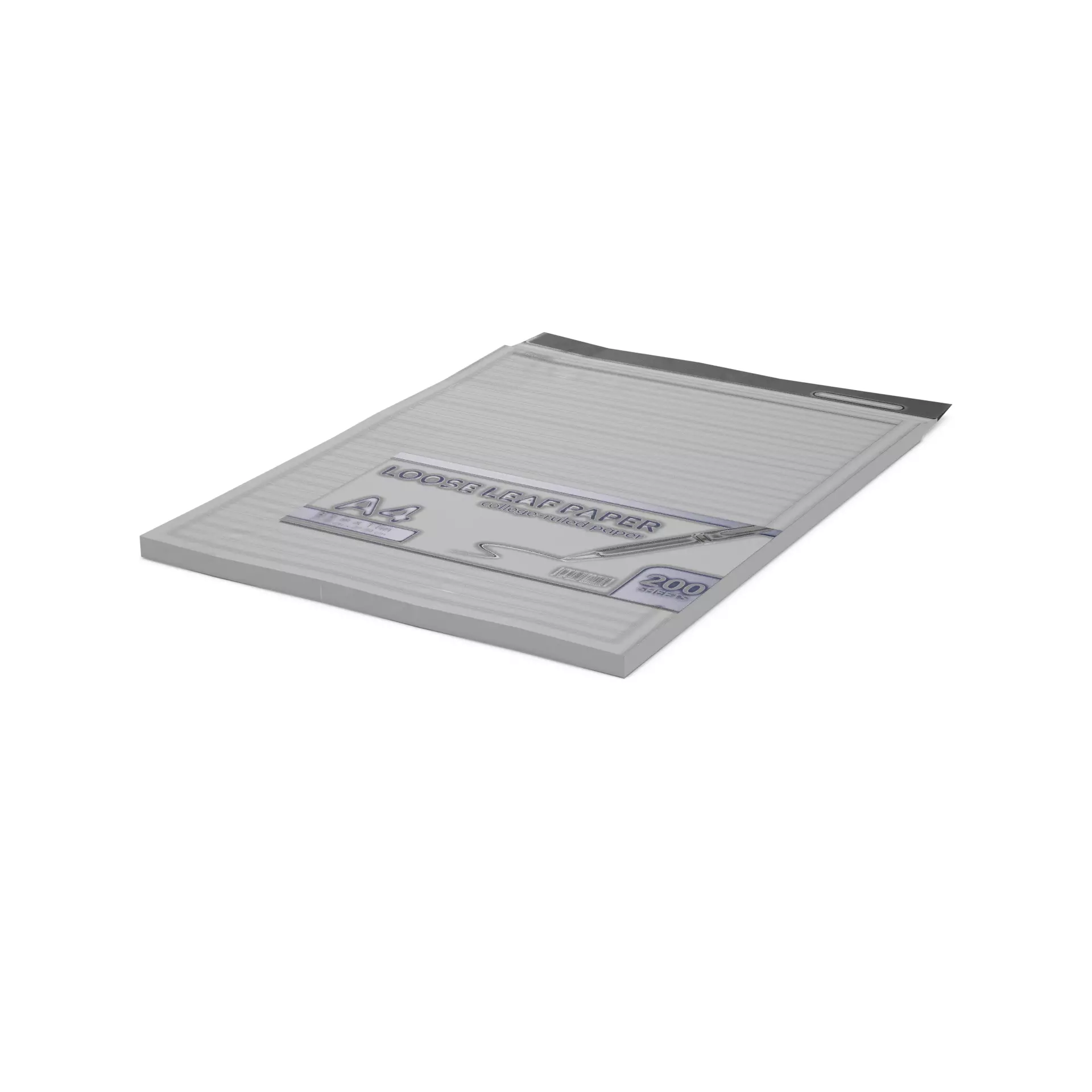 Paper paper products Loose Leaf Paper Low-poly 3D model_0