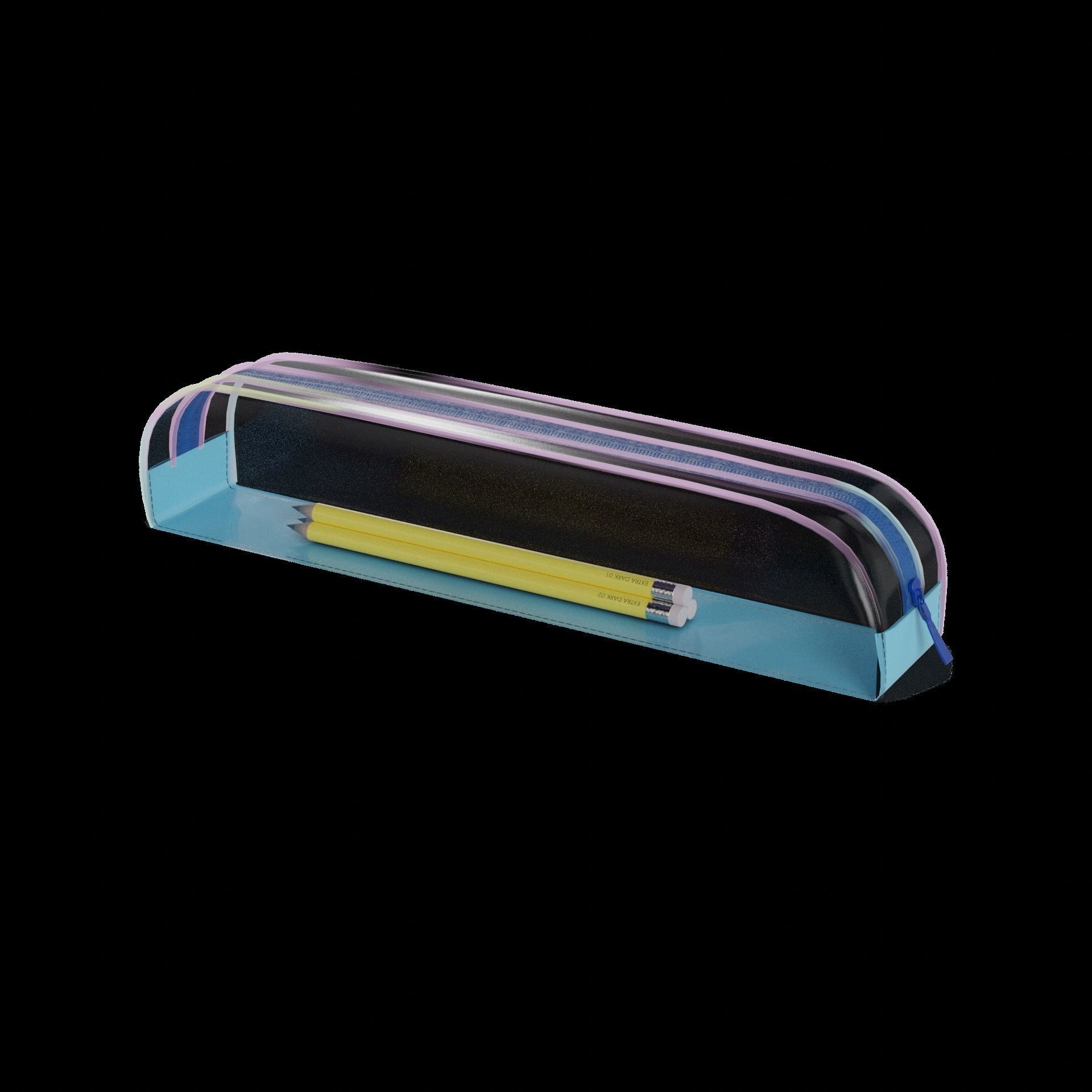 Backpacks sports bags pencil cases Pencil Case Low-poly 3D model_1