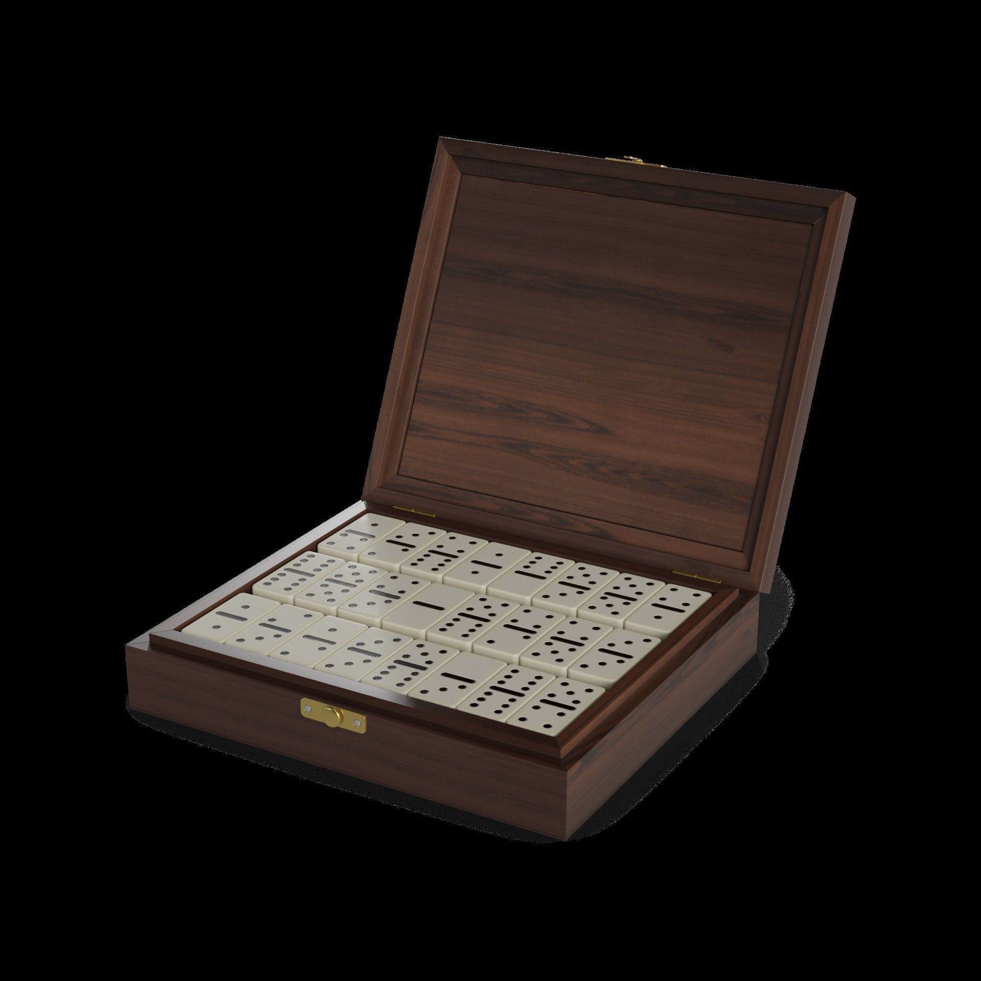 Table games Dominoes Set 3D model_1