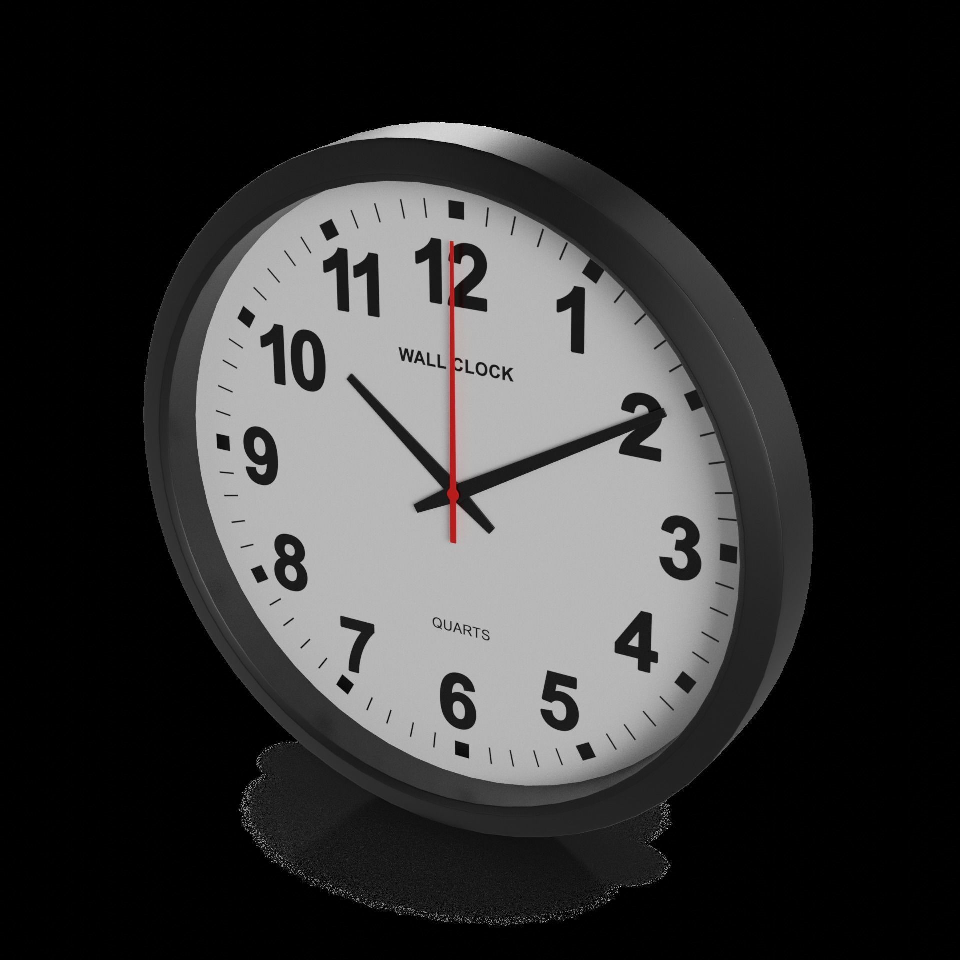 Home decorations Wall Clock Low-poly 3D model_1