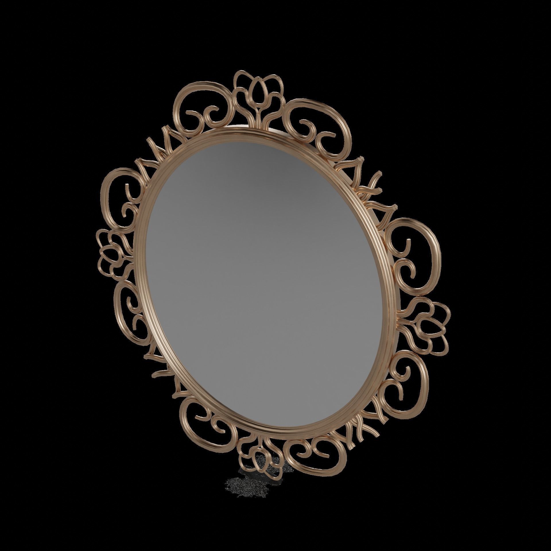 Home decorations Decorative Wall Mirror 3D model_1