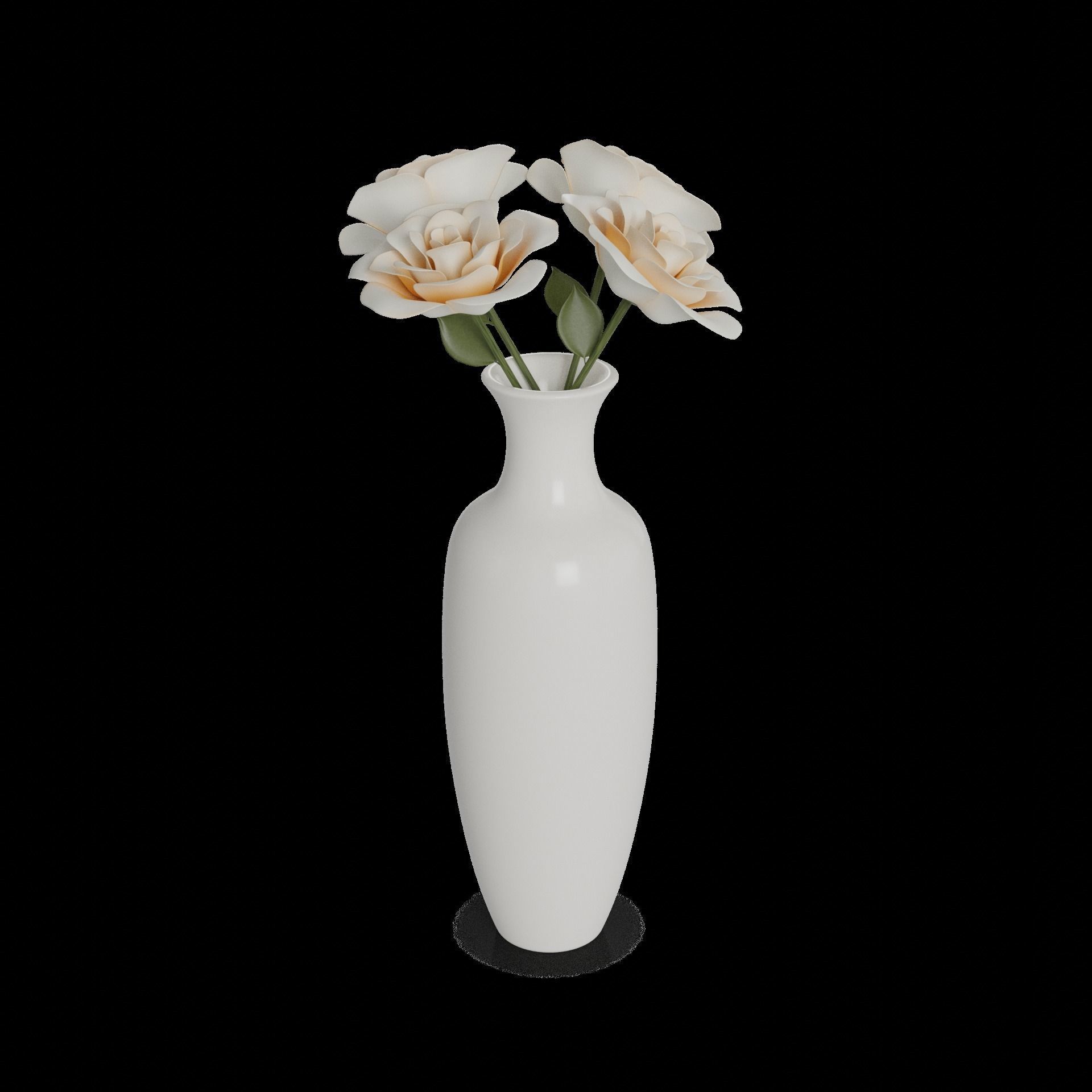 Home decorations Ceramic Vase 3D model_1