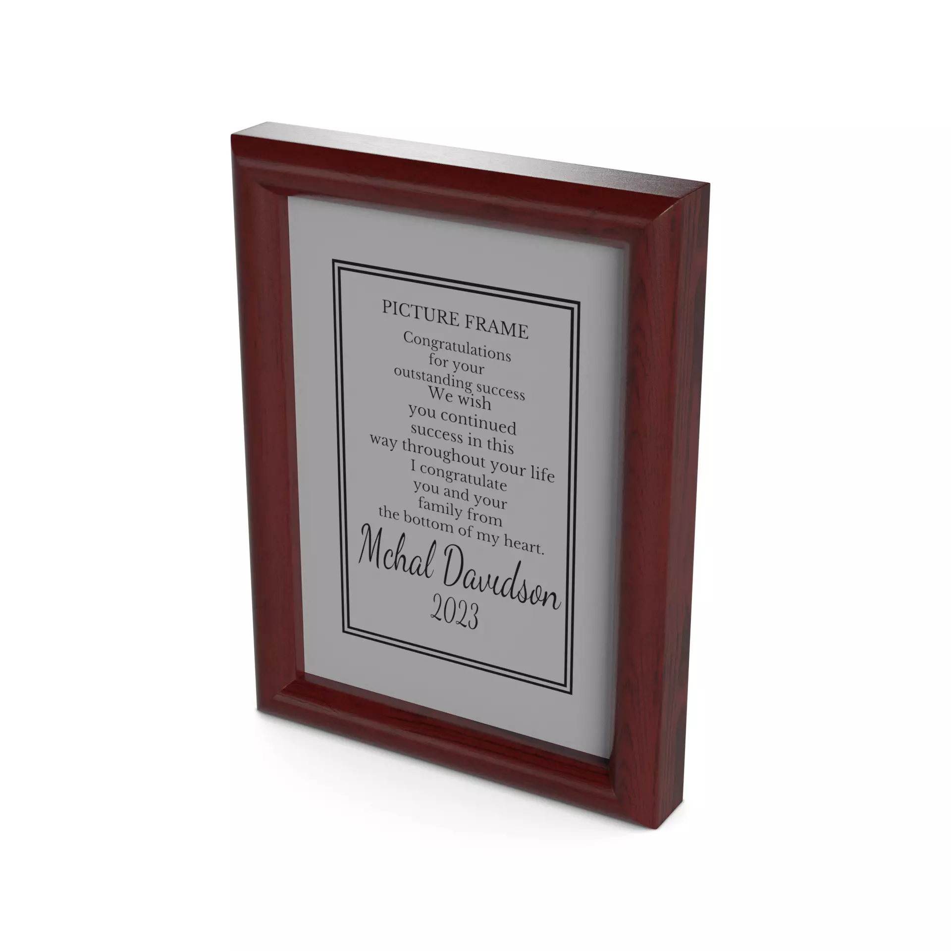 Home decorations Picture Frame Low-poly 3D model_0