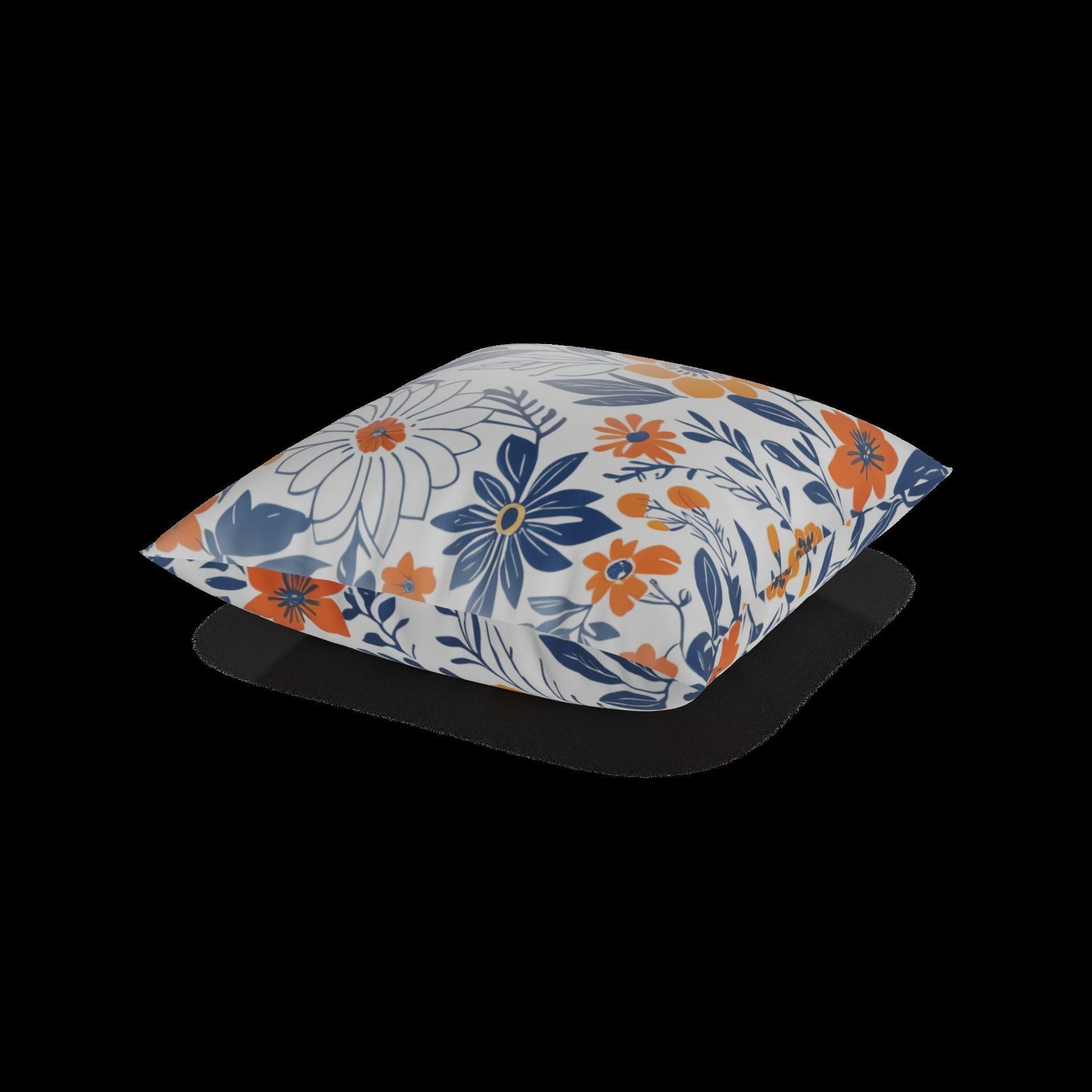 Home decorations Decorative Pillow Low-poly 3D model_1