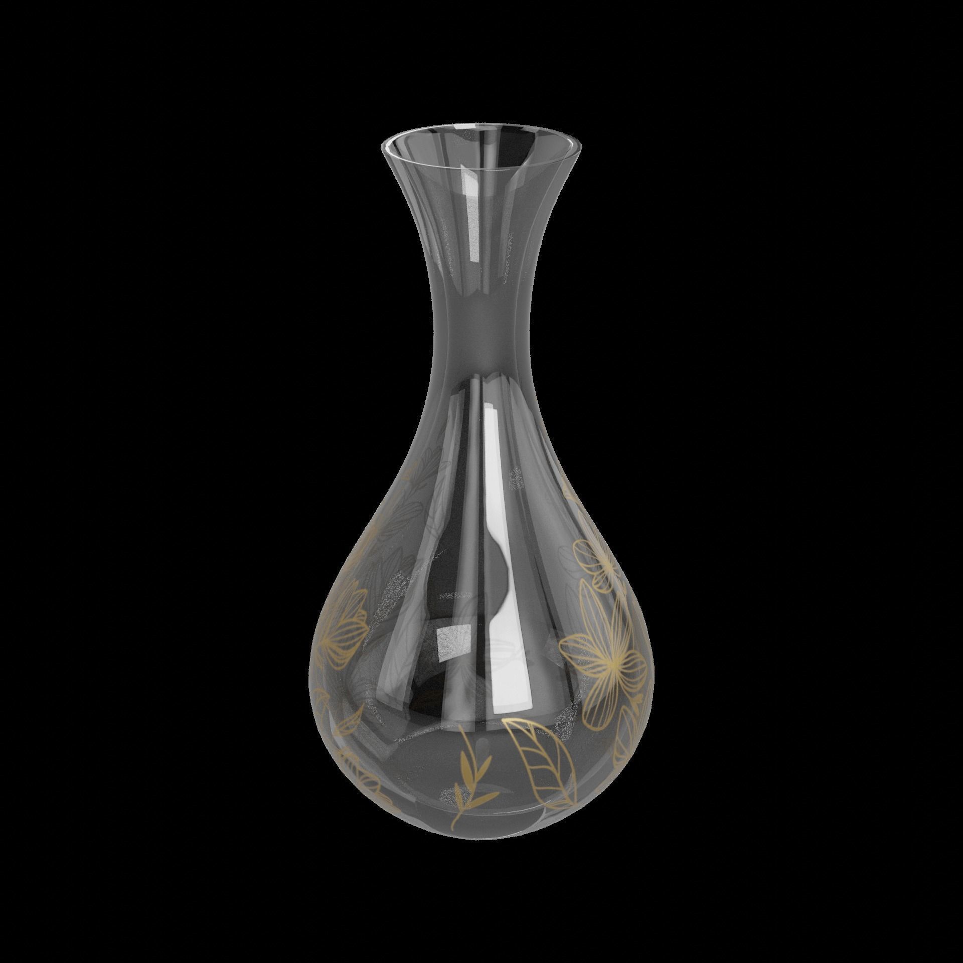 Home decorations Decorative Vase Low-poly 3D model_1