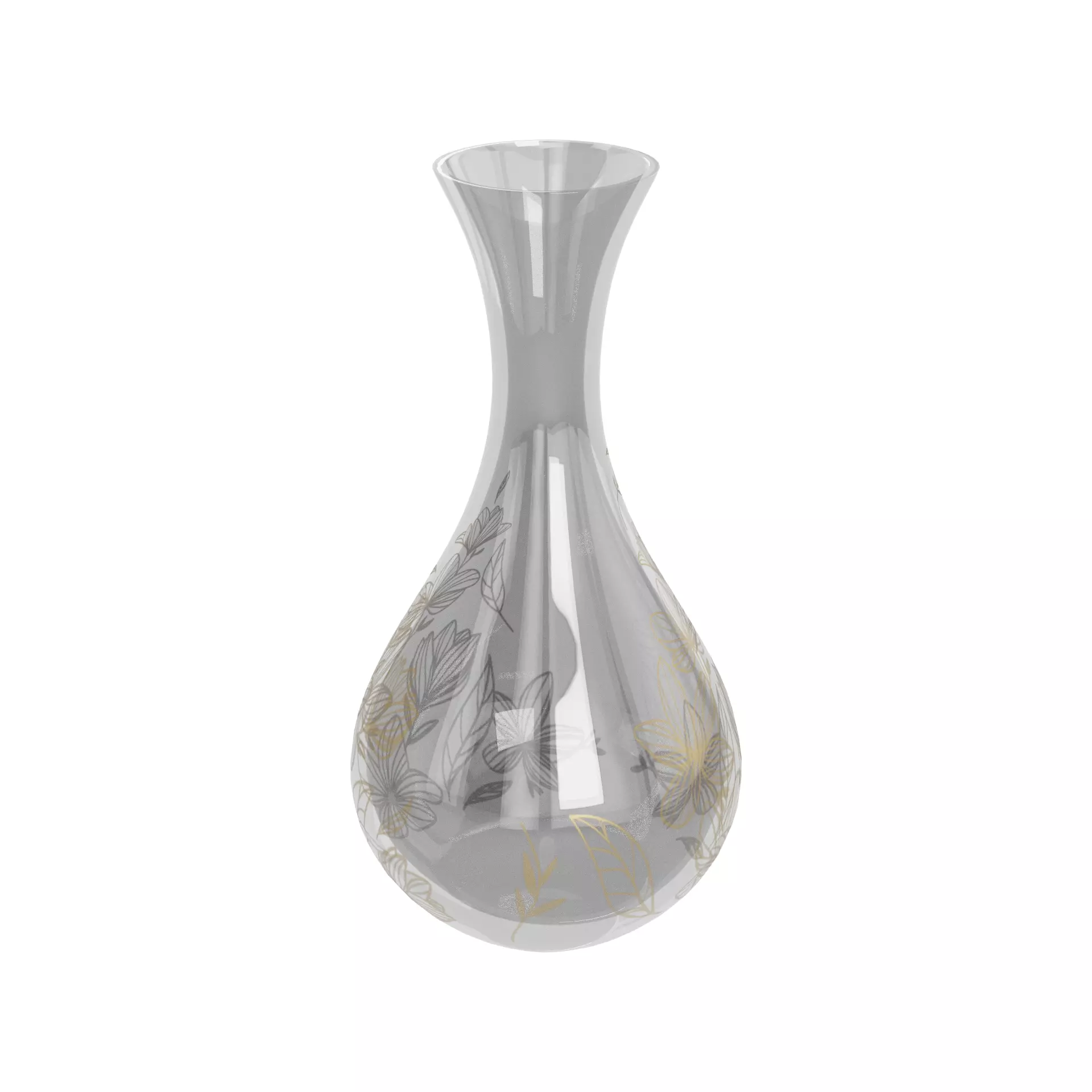 Home decorations Decorative Vase Low-poly 3D model_0
