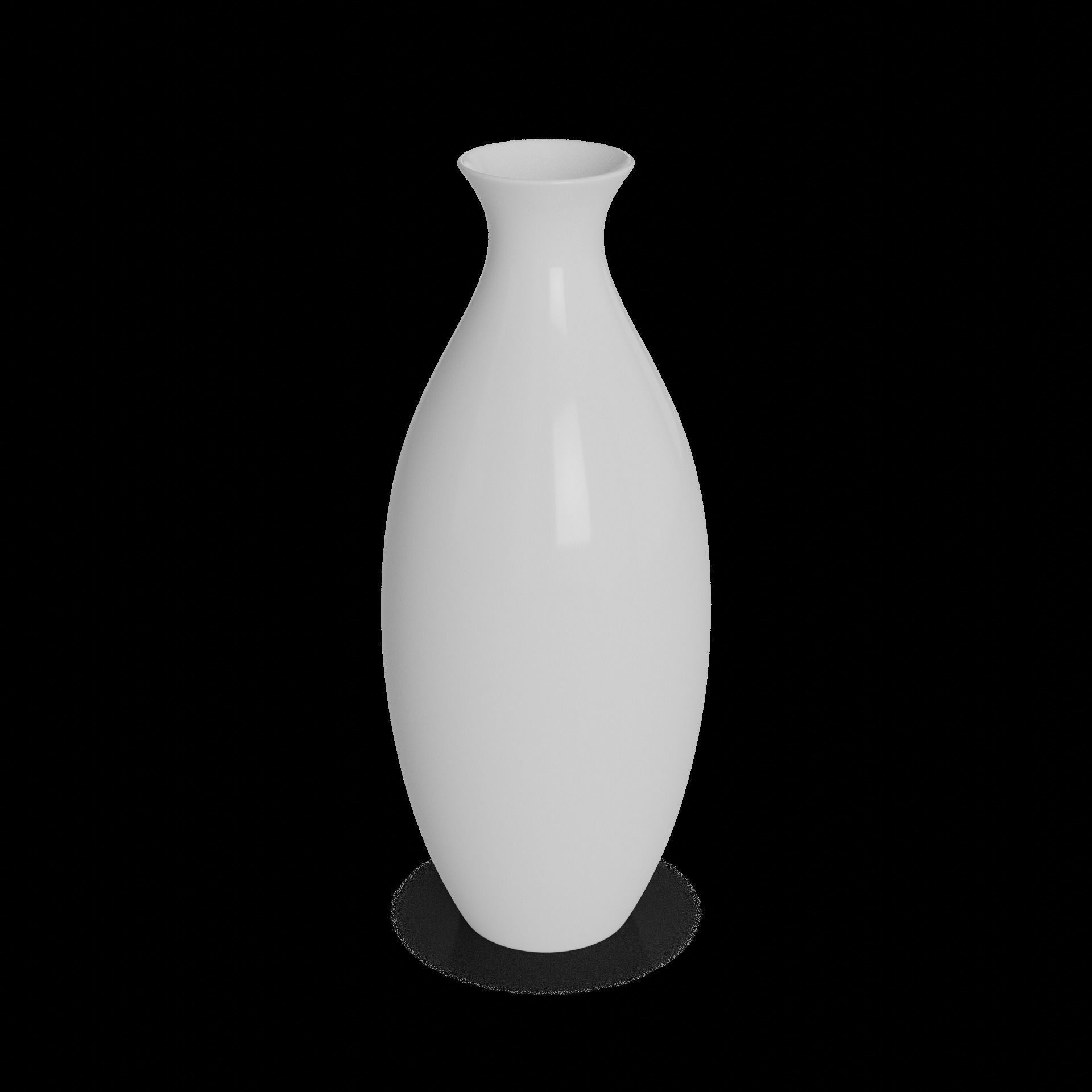 Home decorations Ceramic Vase Low-poly 3D model_1