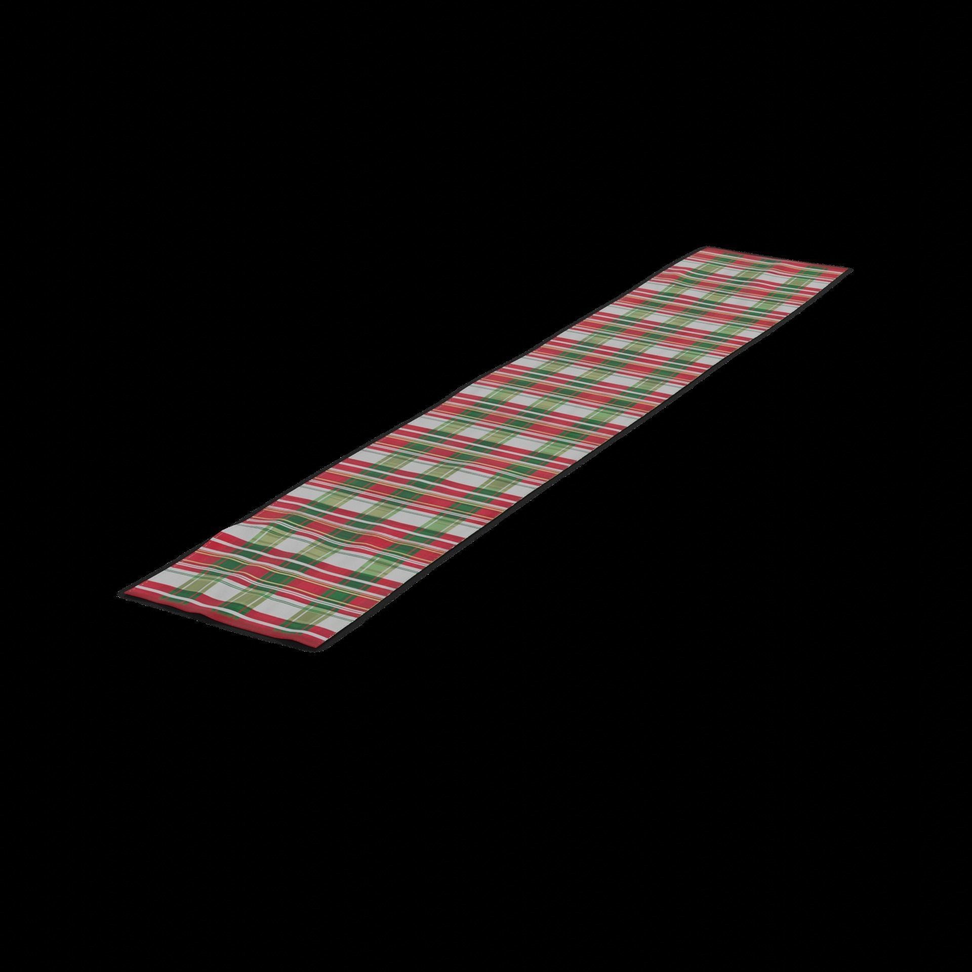 Christmas decorations Christmas Table Runner Low-poly 3D model_1