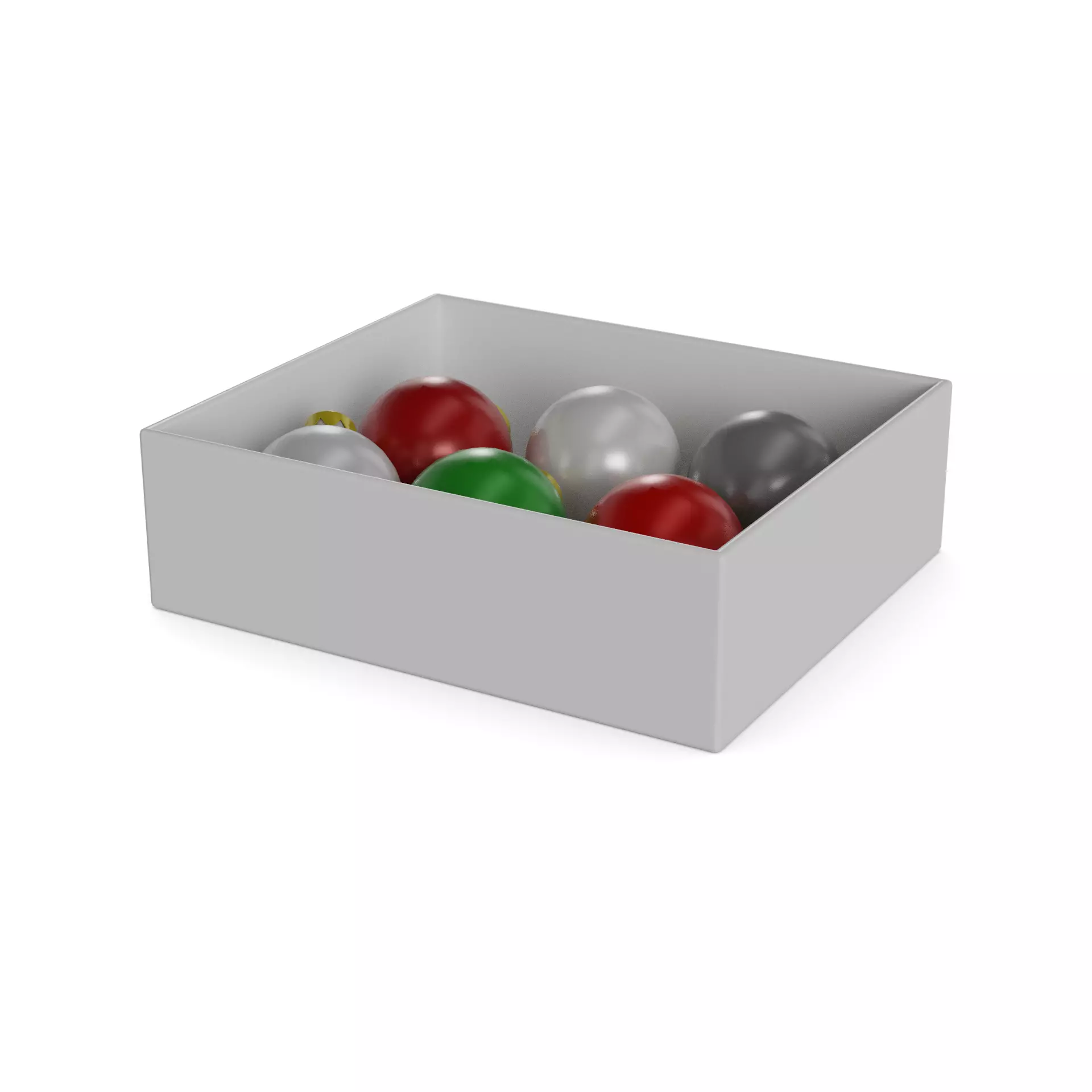 Christmas decorations Christmas Tree Ornaments Low-poly 3D model_0