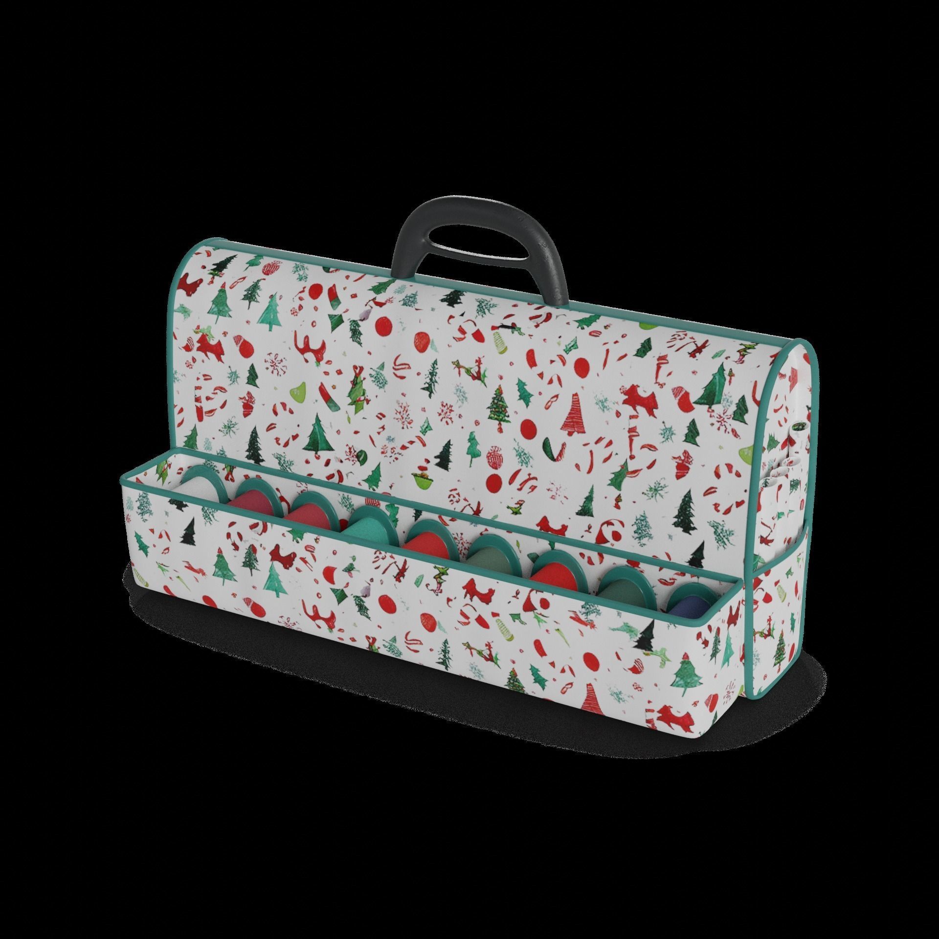 Gift Packaging Christmas Gift Wrap Organizer 3D model_1