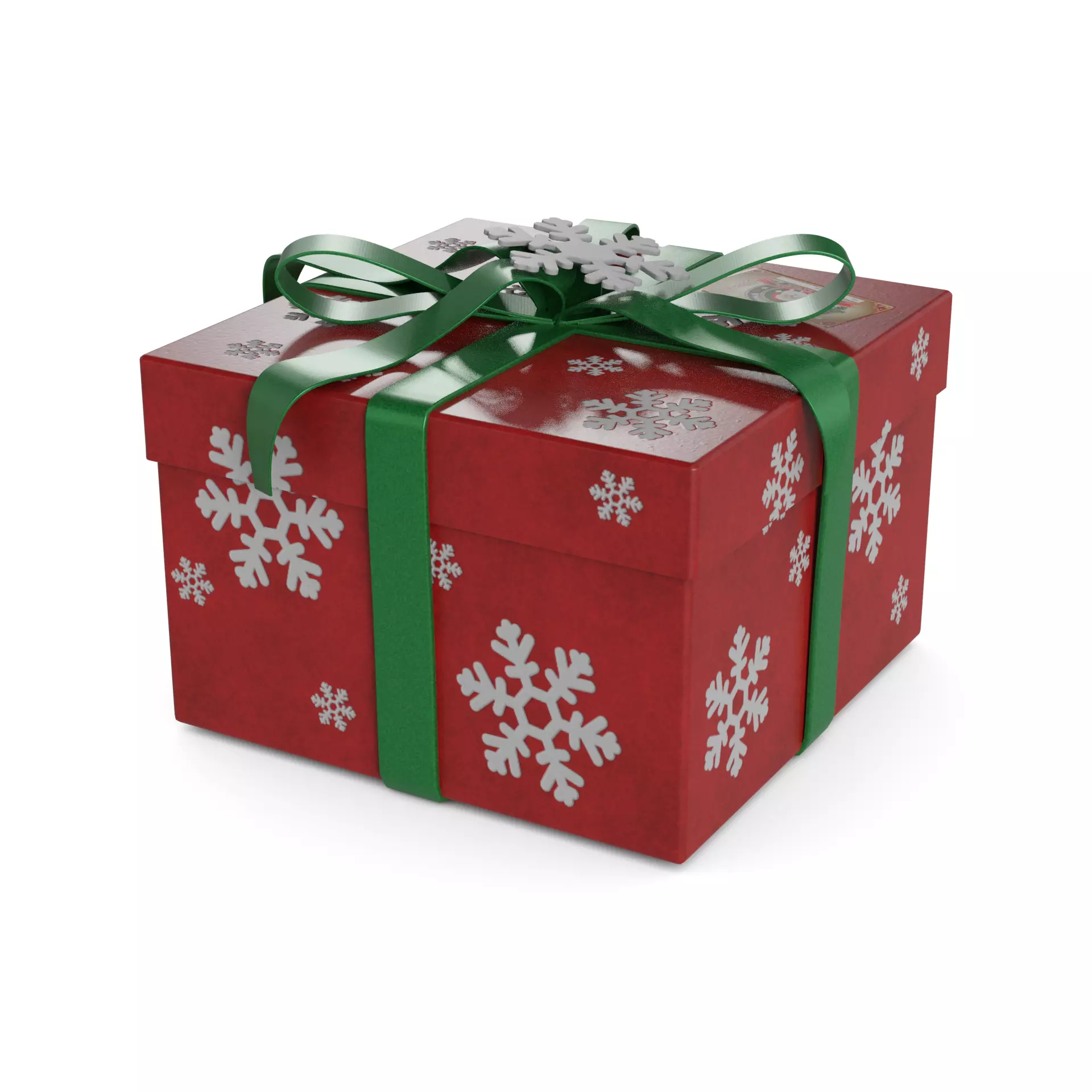 Gift Packaging Christmas Gift Box 3D model_0