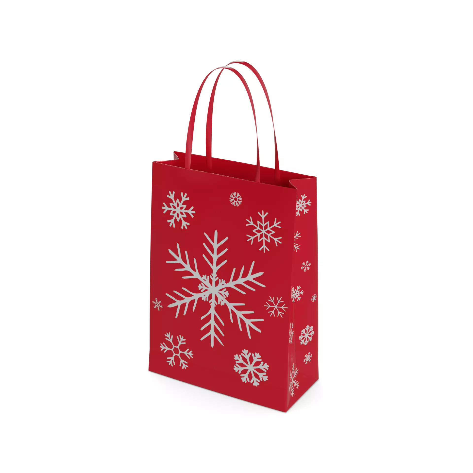 Gift Packaging Gift Bag Low-poly 3D model_0