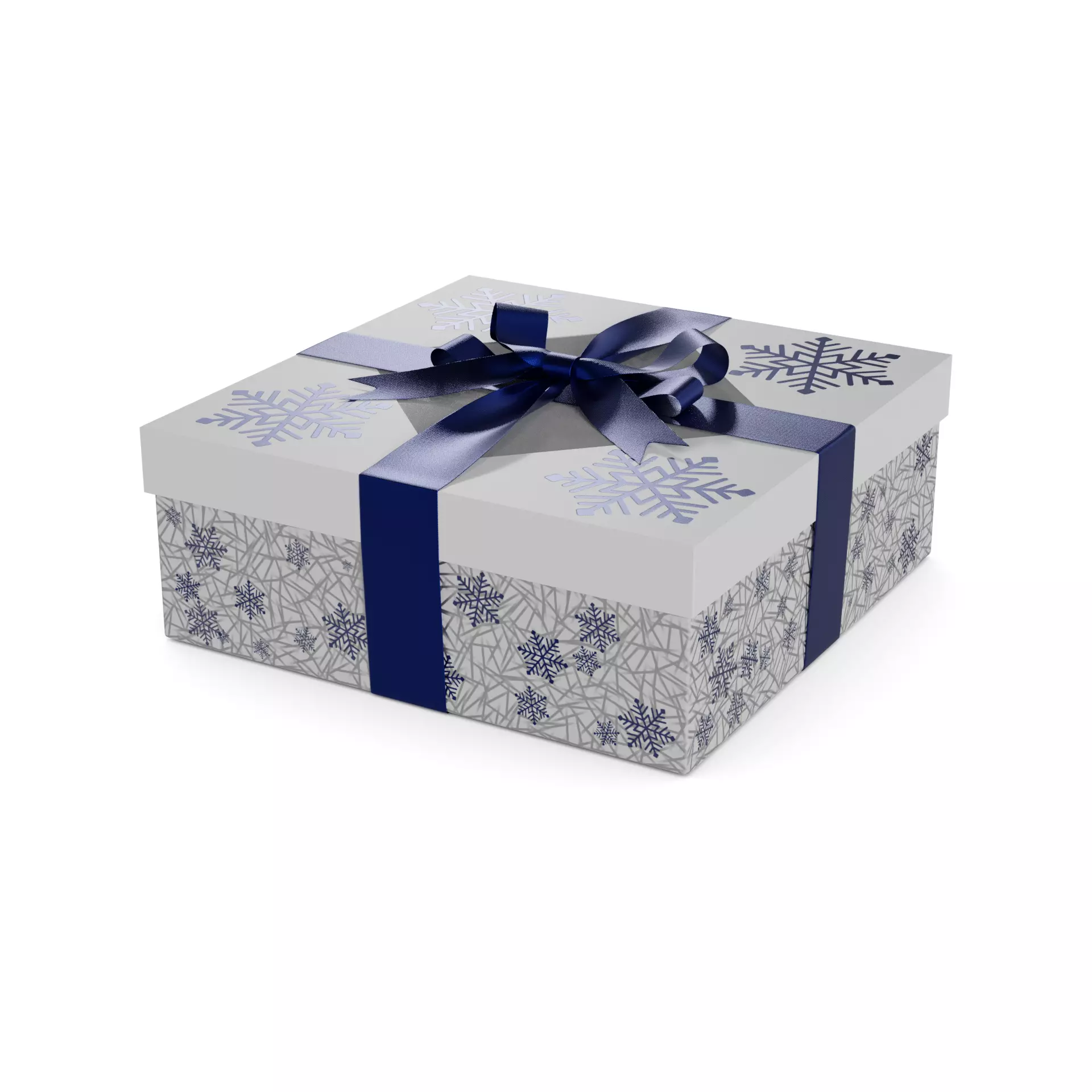 Gift Packaging Christmas Gift Box with Window 3D model